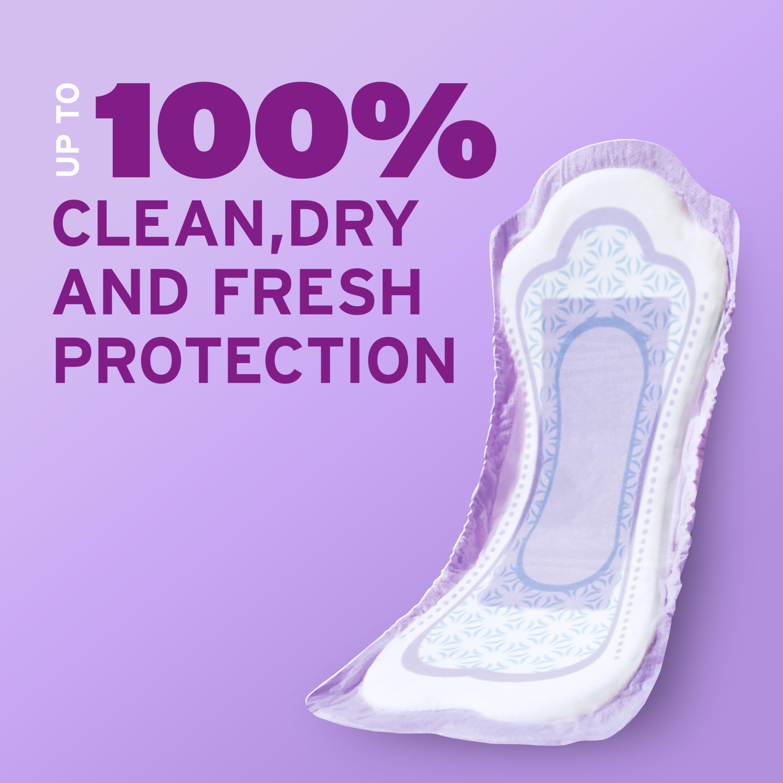 Poise Incontinence & Postpartum Pads for Bladder Leaks, 5 Drop Maximum Absorbency, Long Length, 84 Count, Packaging May Vary