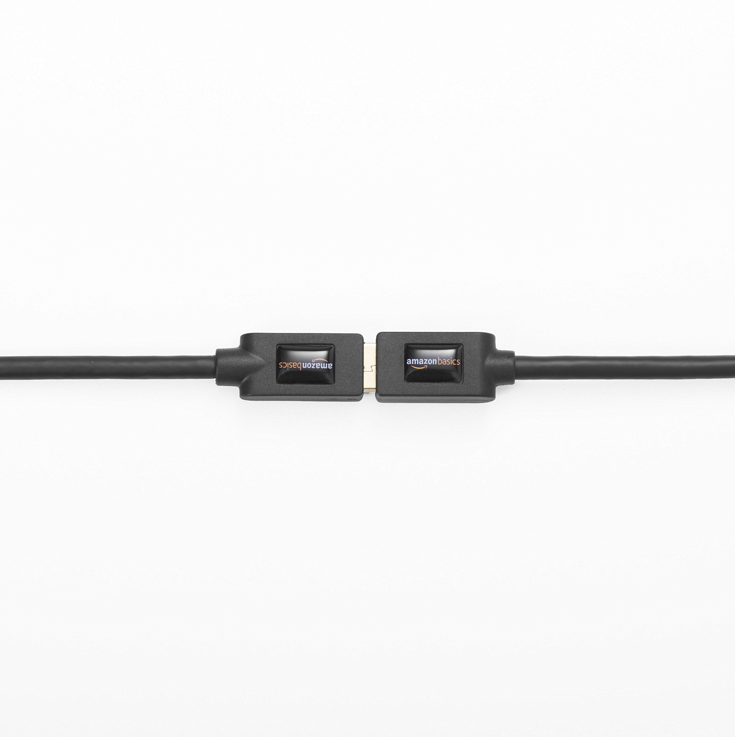 Amazon Basics 2-Pack USB-A 3.0 Extension Cable, 4.8Gbps High-Speed, Male to Female Gold-Plated Connectors, 3 Foot, Black