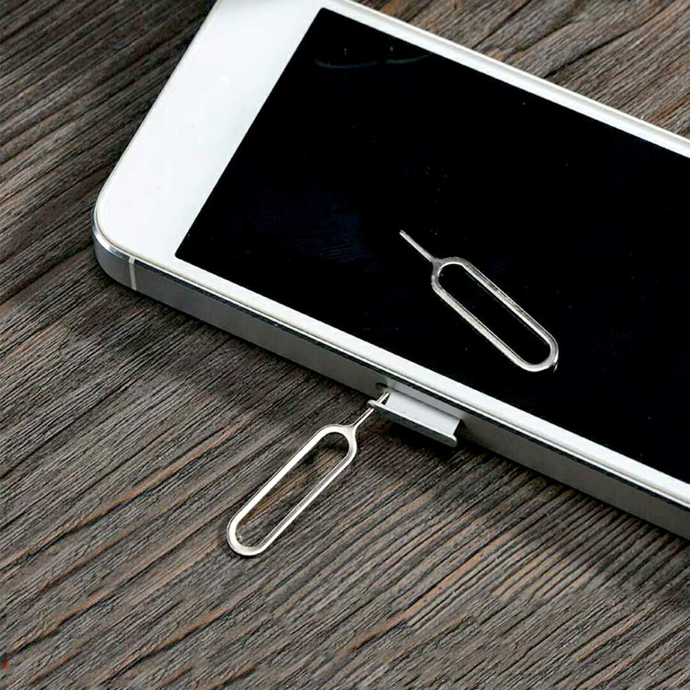 AYWFEY 4 Pcs SIM Card Removal Openning Tool Tray Eject Pins Needle Opener Ejector Compatible with All iPhone Apple iPad HTC Samsung Galaxy Cell Phone Smartphone Watchchain Link Remover (Style A)