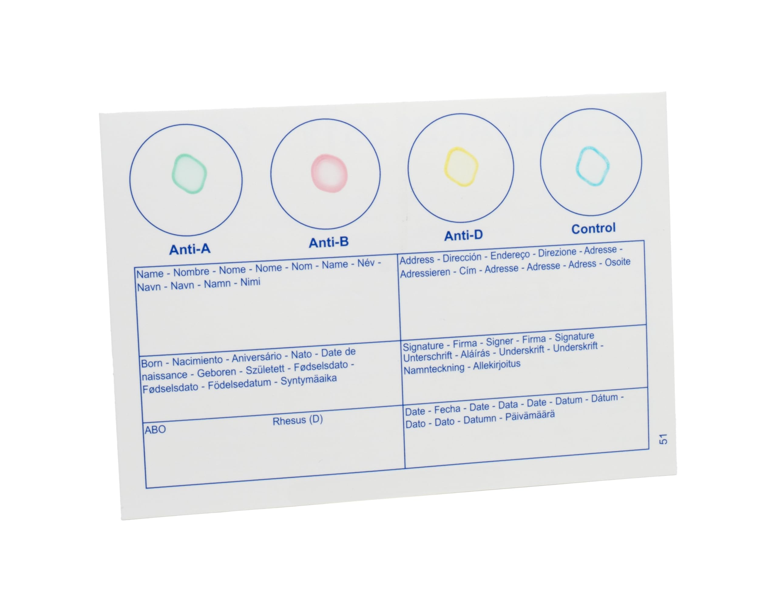 Eldoncard INC Blood Type Test (Complete KIT) - Find Out if You are A, B, O, AB & RH- Results in Minutes - Air Sealed Envelope, Safety Lancet, Micropipette, Cleansing Swab - 1 Pack