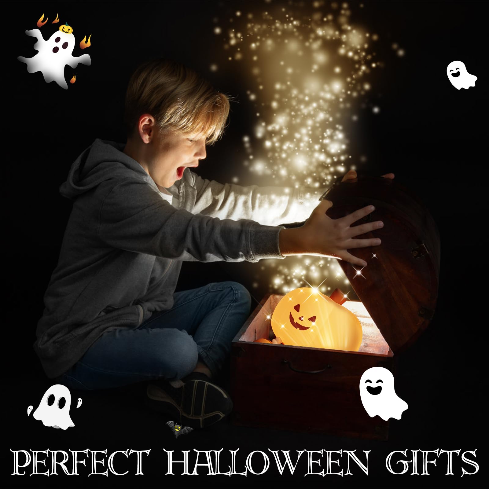 Pumpkin Night Light for Kids Cute Jack O Lantern Halloween Decor Nightlight for Baby Nursery Toddler Squishy Pumpkin Lights Cordless Rechargeable Dimmable Silicone Bedside Lamp Halloween Gifts