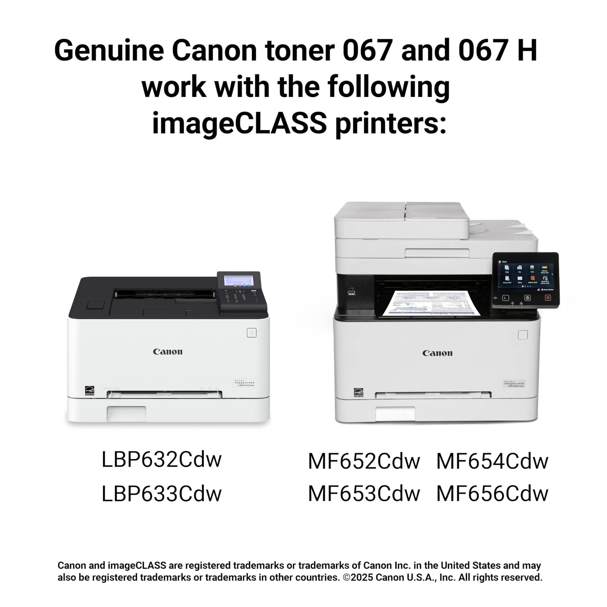 Canon Genuine 067 Yellow Toner Cartridge High Capacity Compatible with LBP633Cdw, LBP632Cdw, MF652Cdw, MF653Cdw, MF654Cdw, MF656Cdw