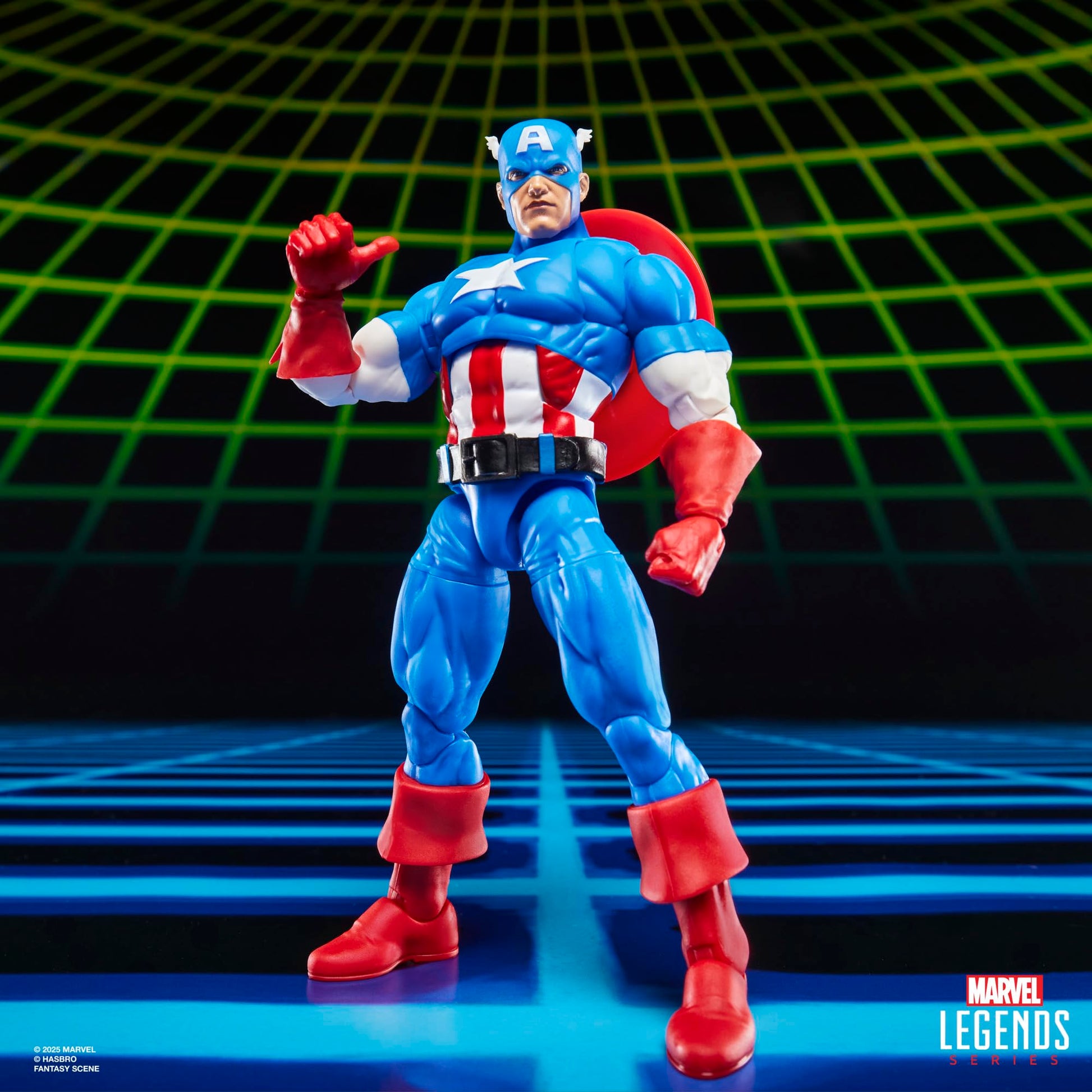 Marvel Legends Series Gamerverse Captain America vs Venom, Retro Video Game-Inspired Collectible 6-Inch Action Figures