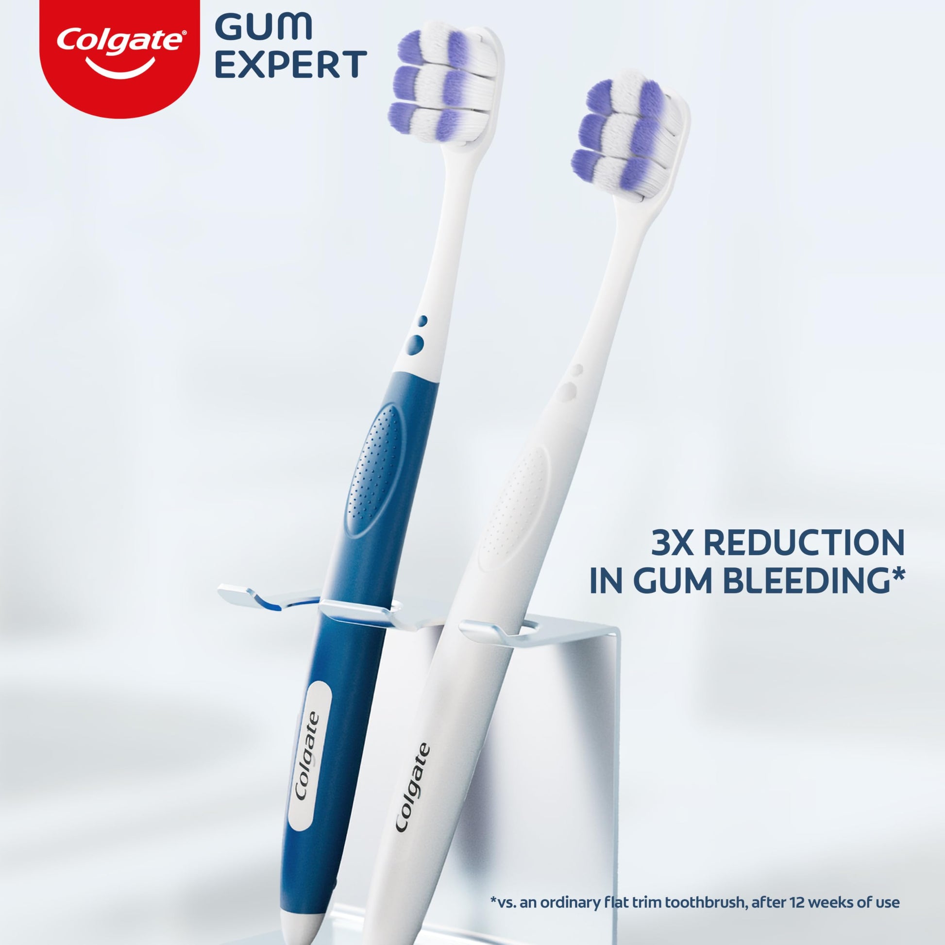 Colgate Ultra Soft Toothbrush Pack, Extra Soft for Sensitive Gums, 2 Pack