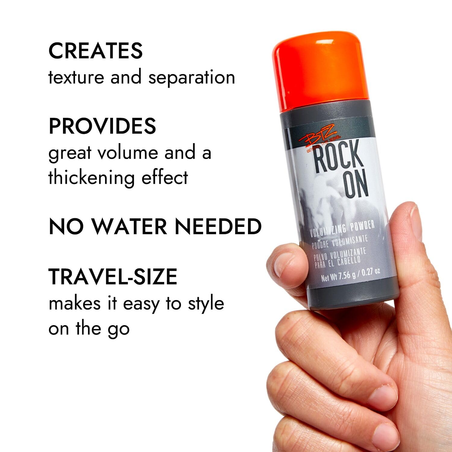 Beyond the Zone Rock On Volumizing Powder, Great for Unisex Styling, 8.5 oz.