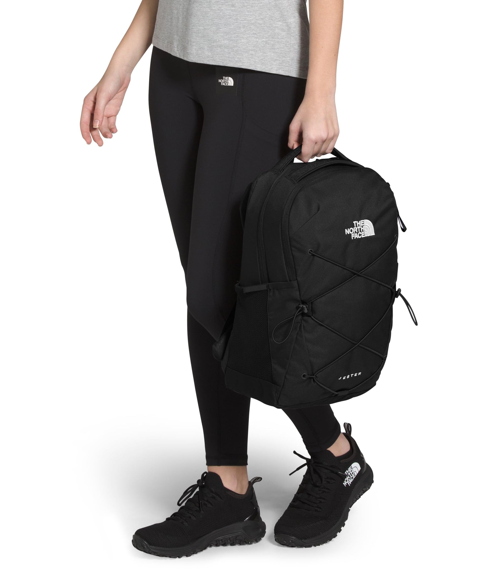 THE NORTH FACE Women's Jester Everyday Laptop Backpack | Commuter Travel Bag with Laptop Sleeve, Water-Repellent Finish, Spacious Compartment, TNF Black-NPF, One Size