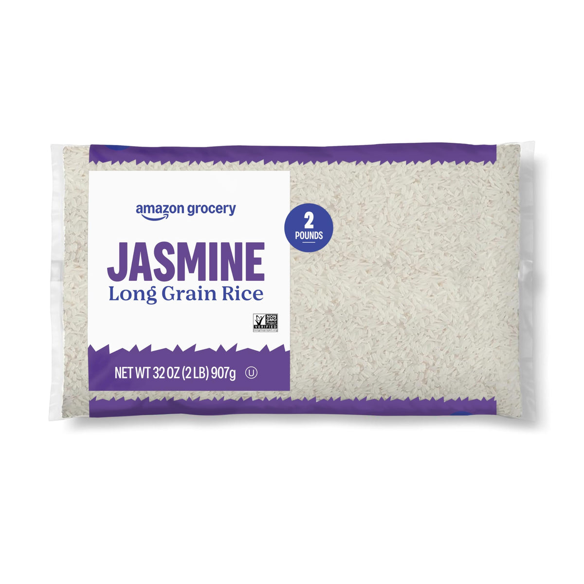 Grocery, Jasmine Long Grain Rice, 2 Lb (Previously Fresh, Packaging May Vary)