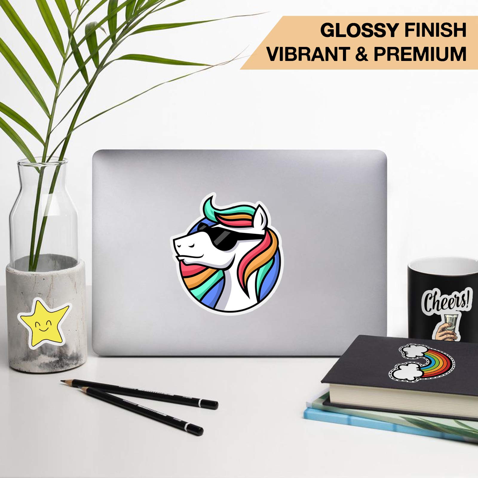 HTVRONT Printable Vinyl for Inkjet Printer & Laser Printer - 40 Pcs Glossy White Waterproof Printable Vinyl Sticker Paper, 8.5"x11"