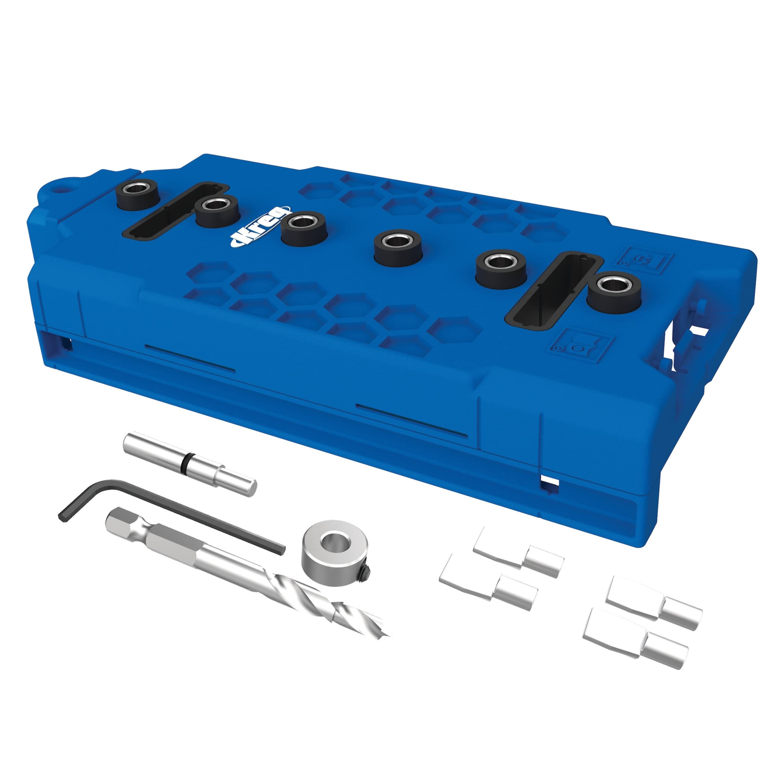 Kreg KMA3225 Regalbodenträger-Schablone 6 mm (1/4") – Regalbodenträger-Bohrschablone – Erstellen Sie perfekte Löcher für wackelfreie Regale – Bohrhilfe für gerade Löcher