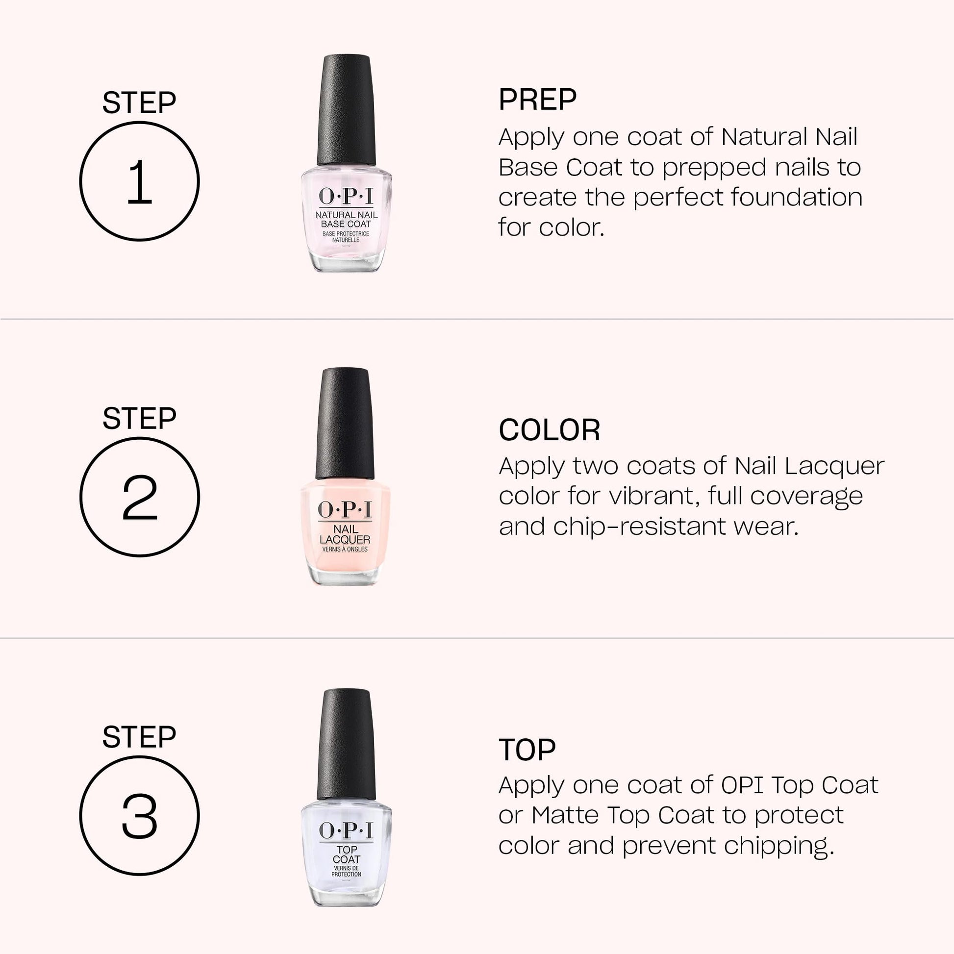 OPI Natural Nail Base Coat | Nail Polish Base Coat | Protects Nails & Prevents Discoloration