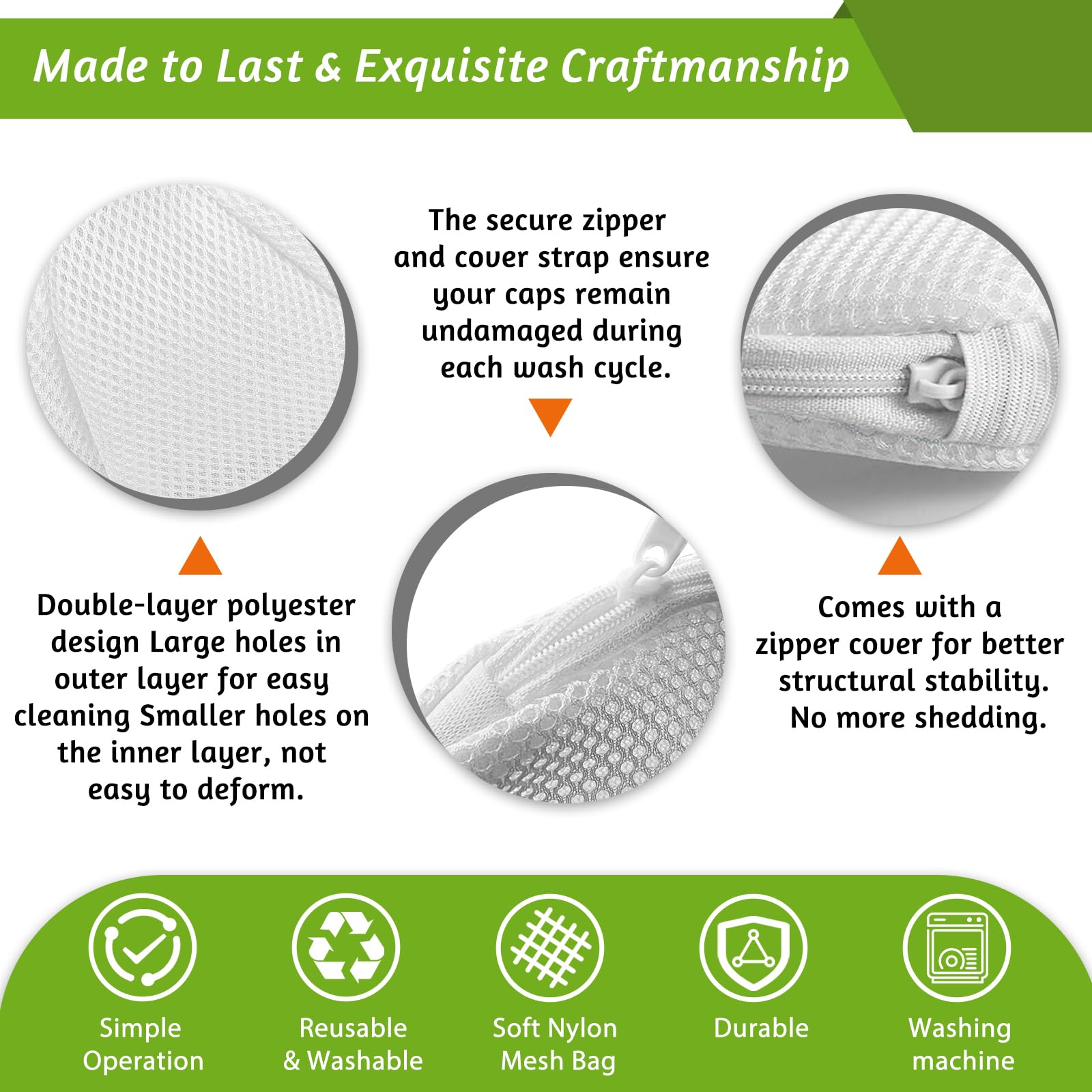 Hat Washer Cage Hats Cleaner, Hat Washer for baseball caps for Washing Machine or Dishwasher, Ball Cap Washer Frame for Flat & Curved Hats.2-Pack White
