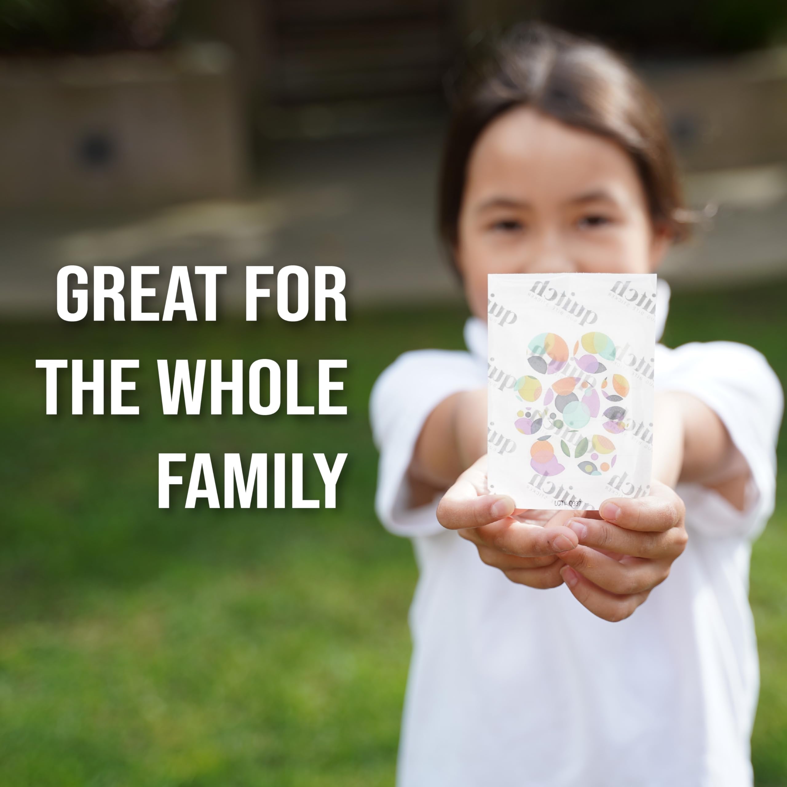 Quitch Mosquito Bite Itch Relief Patch, After Bite Insect Bite Treatment, Anti Itch Cream Alternative, Insect Bite Relief, Cruise, Travel and Camping Essential for Kids