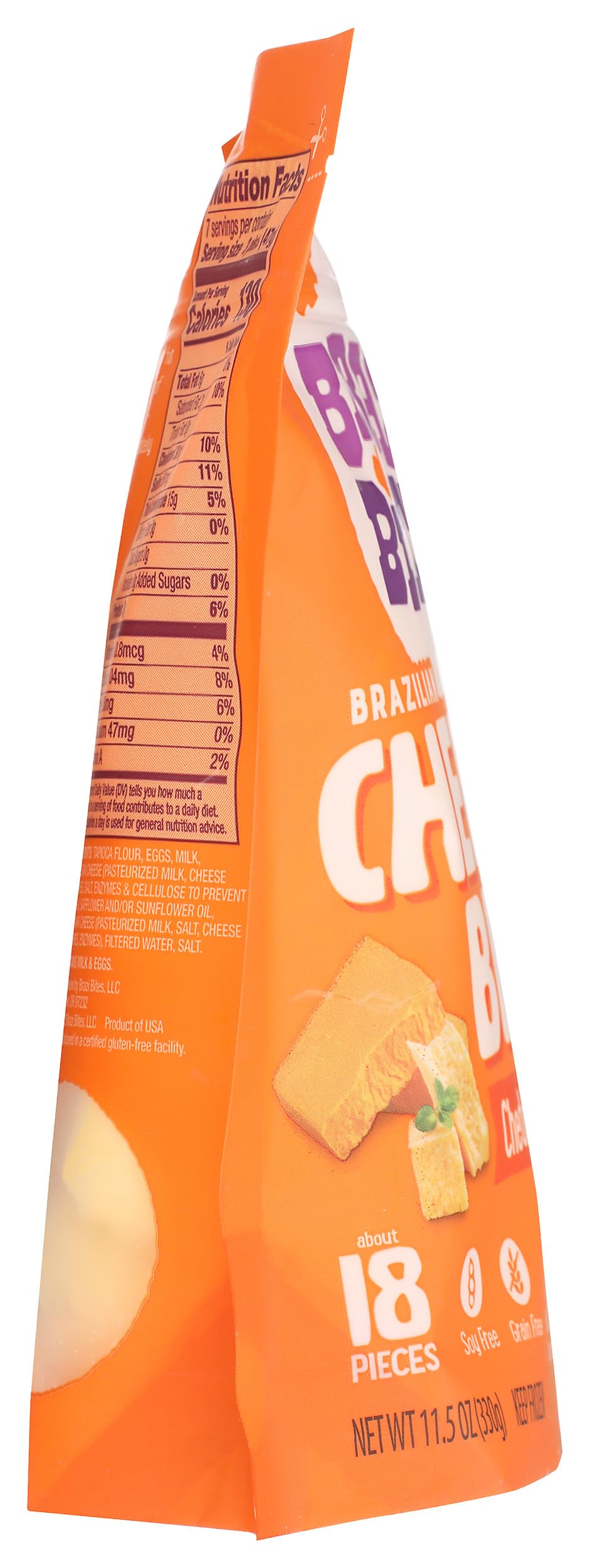 Brazi Bites Brazilian Cheese Bread, Original, 11.5 oz (Frozen)