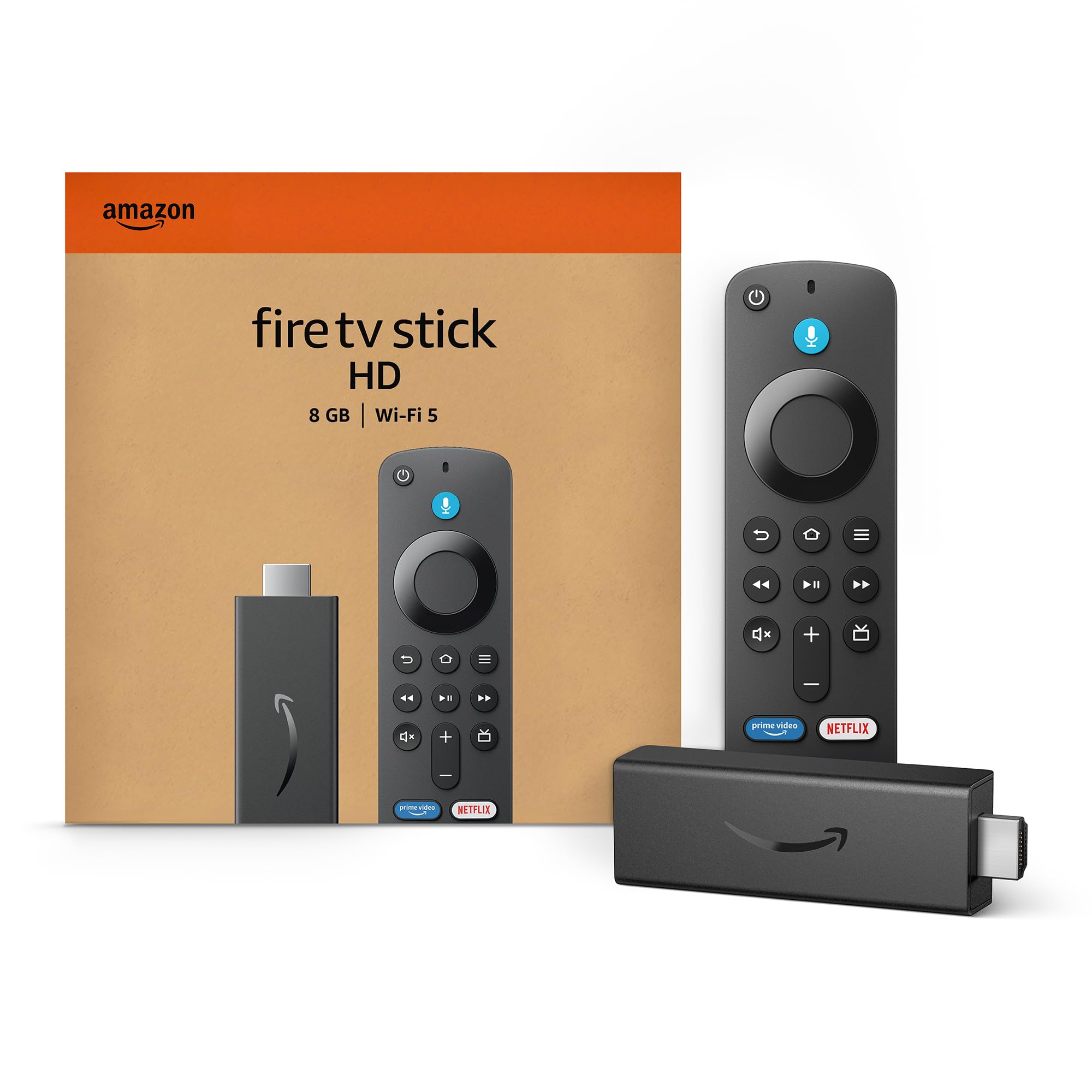 جهاز Fire TV Stick HD (أحدث طراز)، تلفزيون مجاني ومباشر، جهاز التحكم الصوتي Alexa، أدوات تحكم المنزل الذكي، بث عالي الدقة