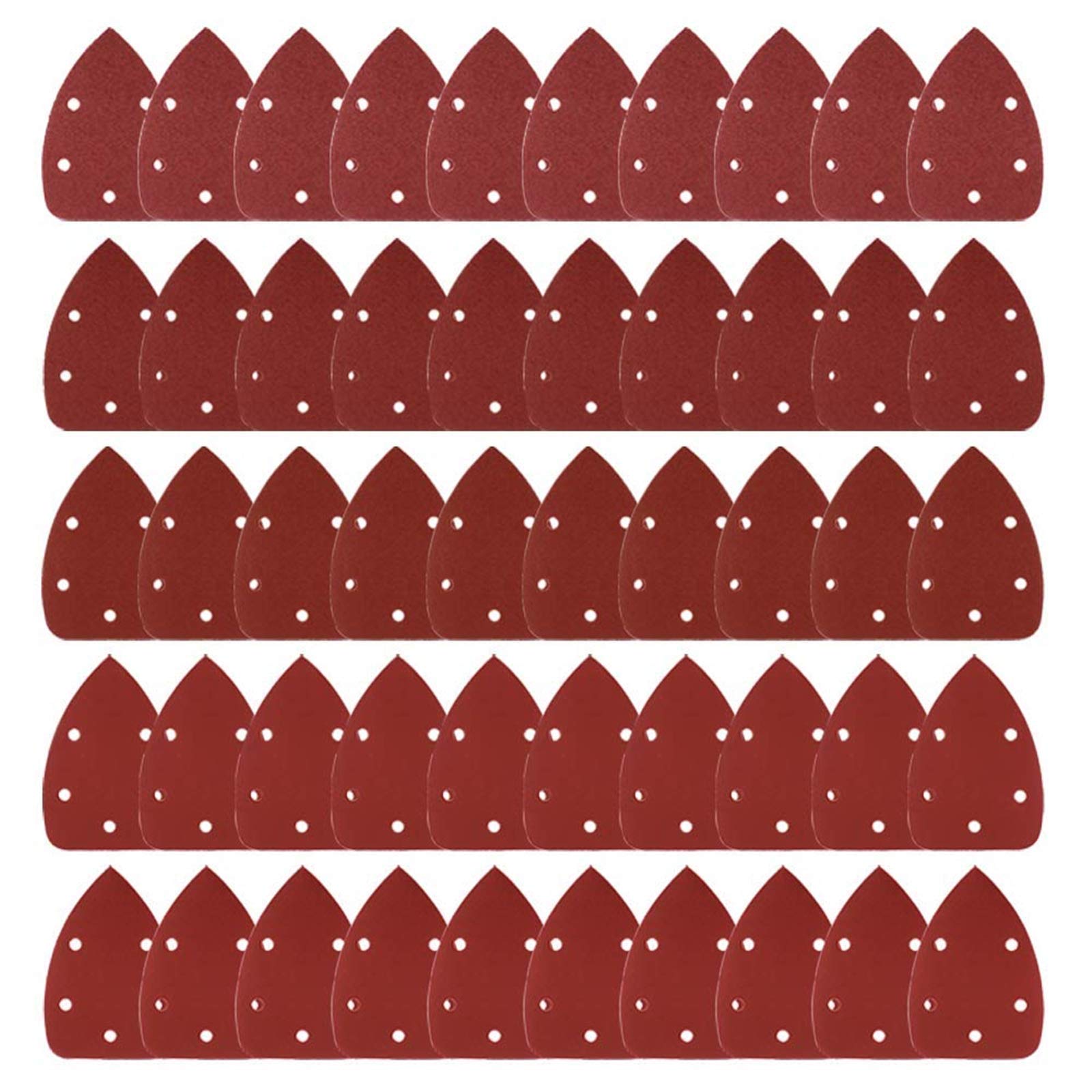 Coceca Maus-Detail-Schleifer Schleifpapier Sortierte Schleifpads 40 80 120 180 240 Körnungen (50 Stück Mausschleifpapier)