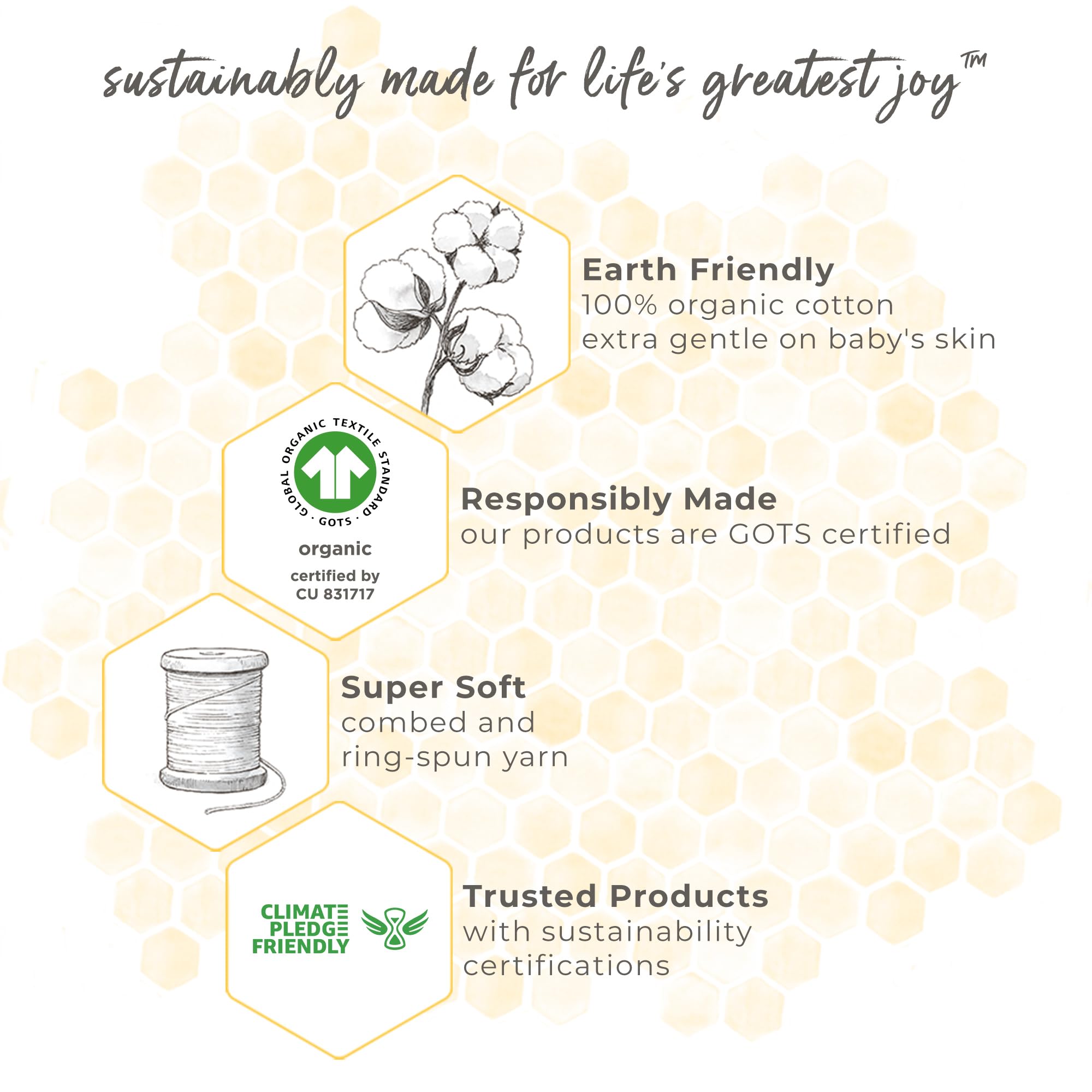 Burt's Bees Baby Infant Washcloths, 100% Organic Cotton, Soft and Super Absorbent Knit Terry Wash Cloth - 3 Pack Set