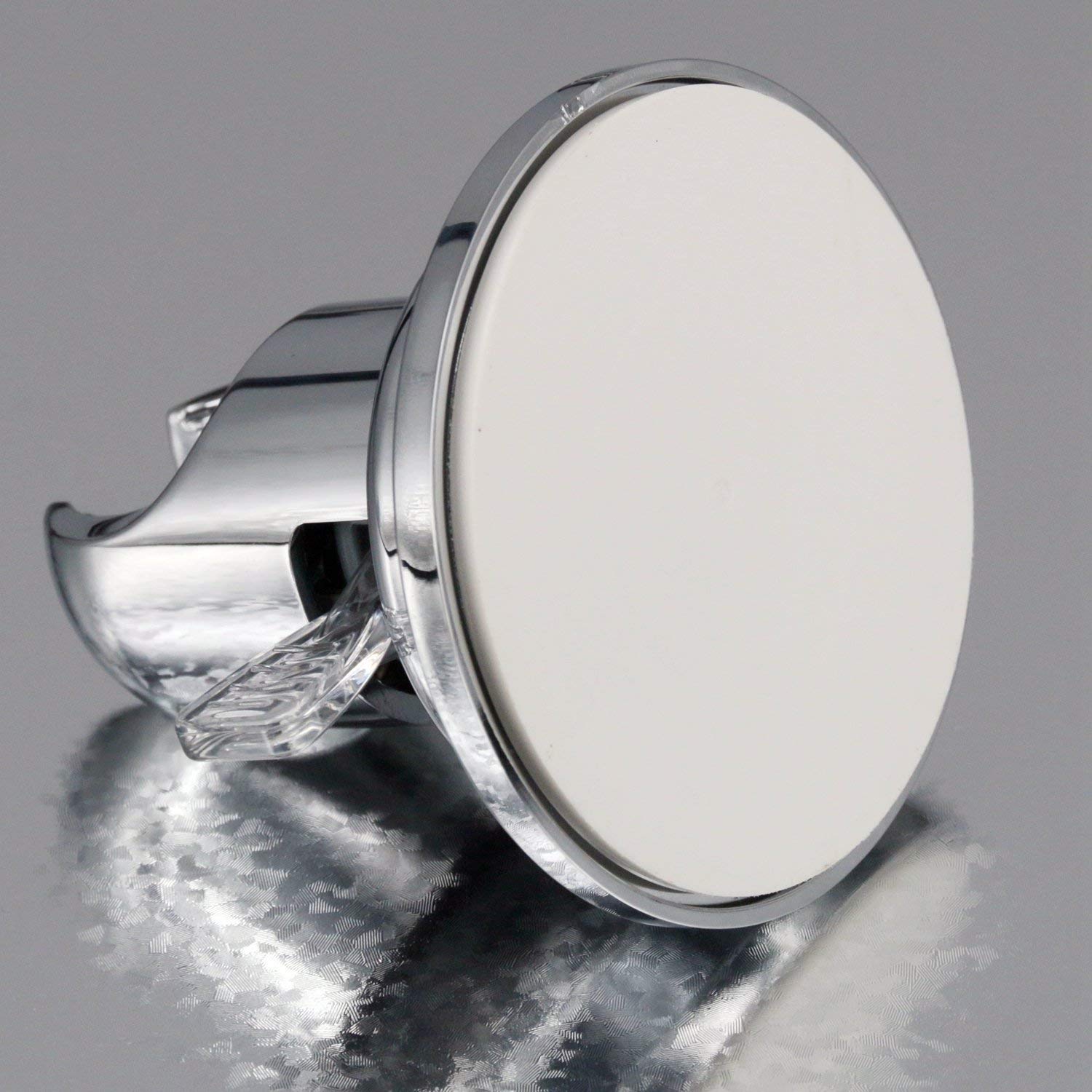 BOPai Suction Shower Head Holder, Relocatable Handheld Showerhead Holder, Chrome, Suitable for Installation On Smooth Surfaces