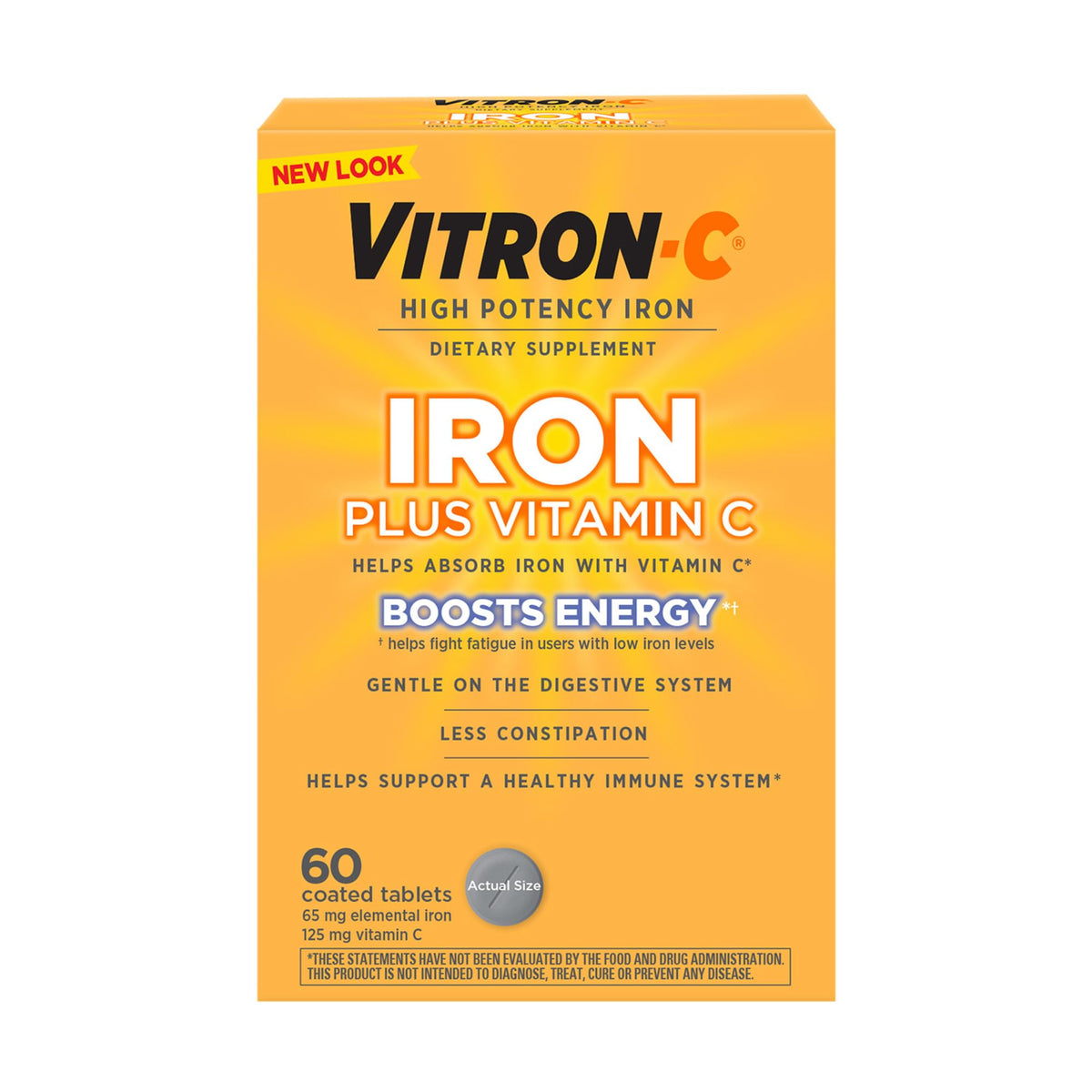 Vitron-C Multivitamin Tablet 63736012301 1 زجاجة، 60 قرصًا في الزجاجة الواحدة