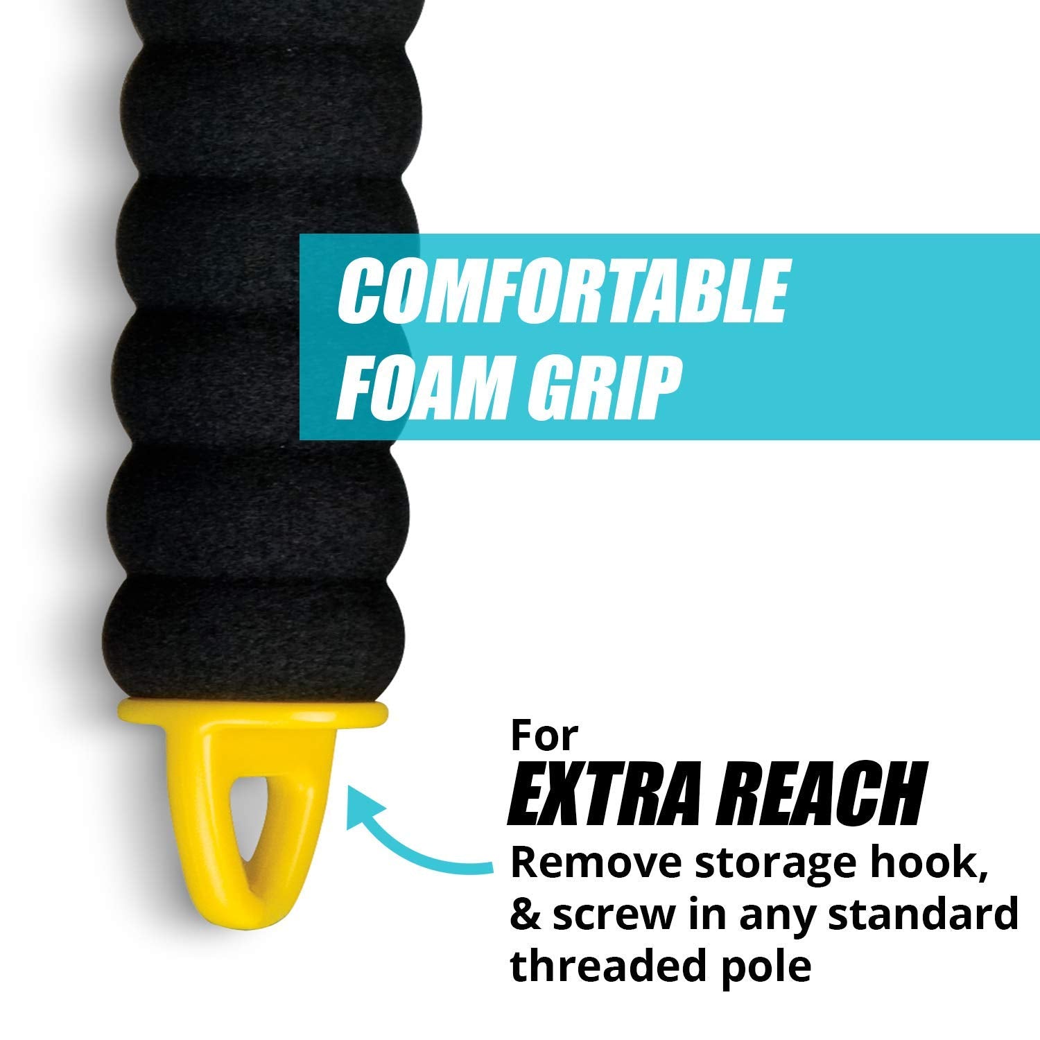 Invisible Glass 99031 Reach & Clean Glass Windshield Cleaner Tool Combo Kit With Premium Aerosol Glass Cleaner, Extendable Handle, (2) Reusable Quick Change Microfibers, and Storage Bag