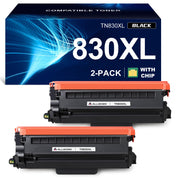 TN830XL Toner Cartridge Compatible Replacement for Brother DCP L2640DW L2647DW HL L2420DW L2460DW L2460DWXL L2465DW L2480DW L2865DW MFC L2820DW L2900DWXL L2980DW (2 Black)