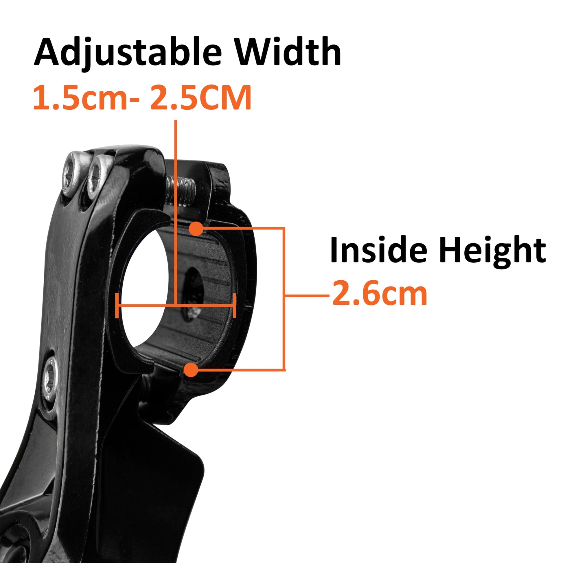 BV Rear Bike Stand for 24"-28" Bikes - Adjustable Bike Kickstand for Adult Bike with 8 Height Levels, Non-Slip Foot & Clamp Grip - Weather-Resistant Aluminum Alloy Bicycle Stand for Road, Mountain BMX