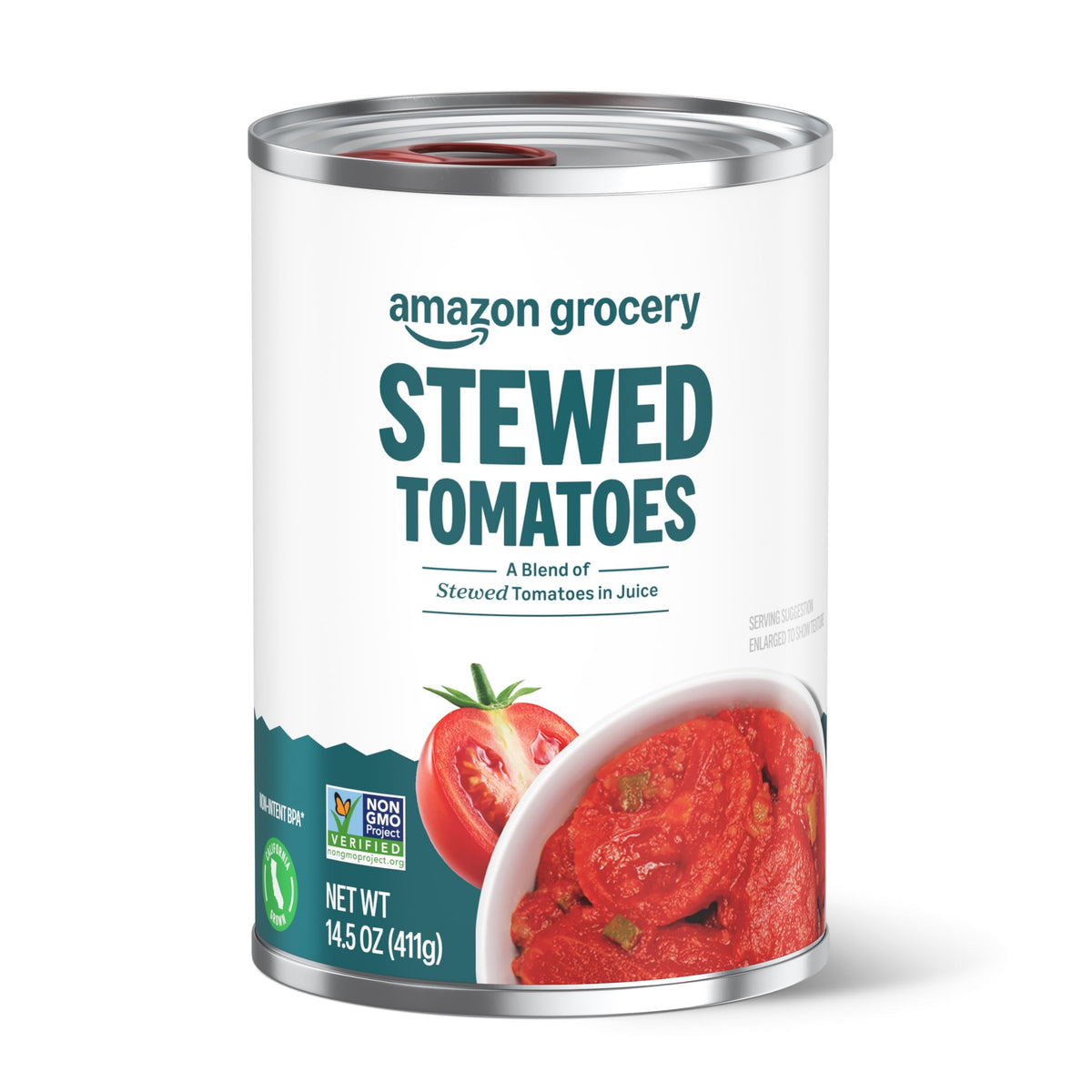 Amazon Grocery, Geschmorte Tomaten, 411 g (Zuvor Amazon Fresh, Verpackung kann variieren)