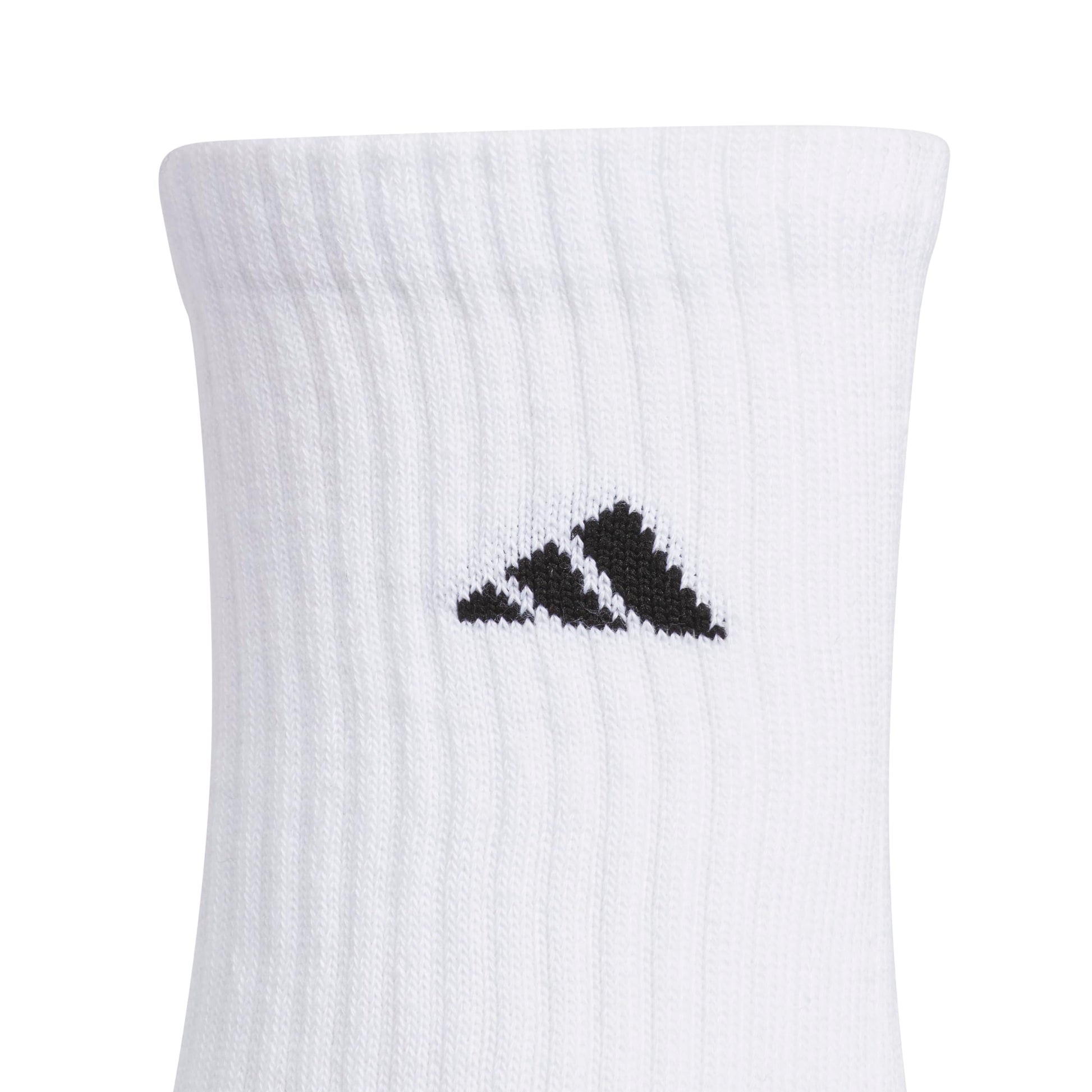 adidas Unisex Kids Crew Socks for Boys and Girls Youth (6-Pack) Athletic Cushioned and Comfortable, Tall Mid-Calf