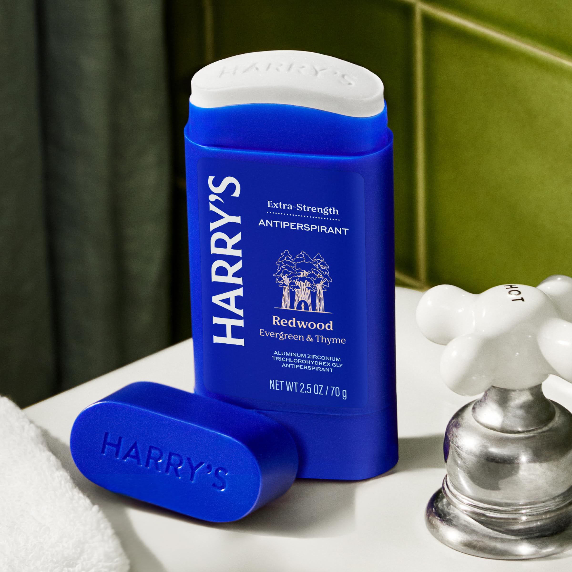 Harry's Extra-Strength Antiperspirant Deodorant, Sweat & Odor Control Antiperspirant for Men, Variety Pack - Stone, Redwood, Wildlands, 2.5 oz Pack of 3