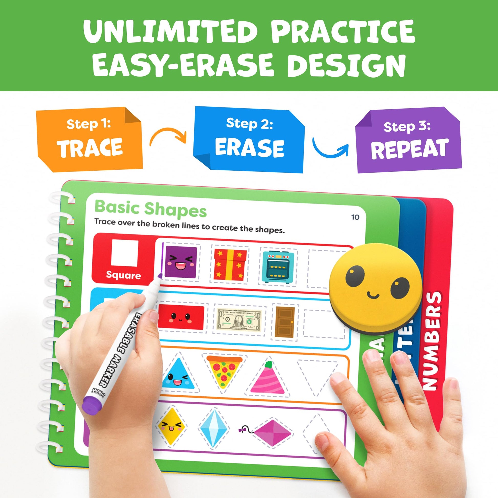 Preschool Learning Activities - Tracing Books for Kids Ages 3-5 - Toddler Handwriting Practice - Letter Tracing for Kids Preschool Kindergarten Workbooks 3-4, 4-5 - Learning Books for 3-4 Year Olds