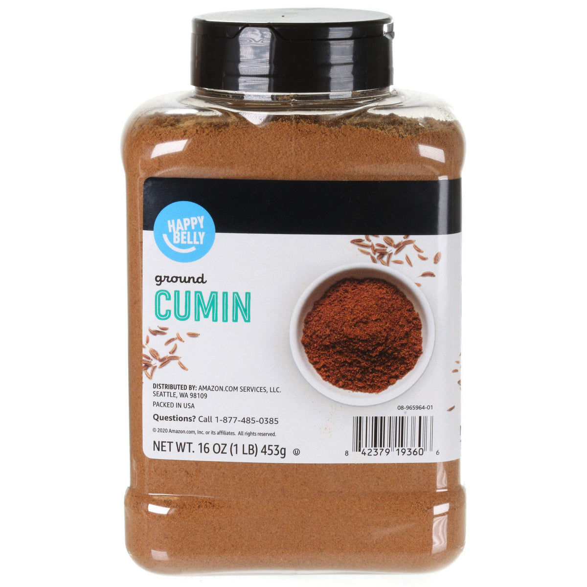 Amazon Brand – Happy Belly Kreuzkümmel gemahlen, 453 g