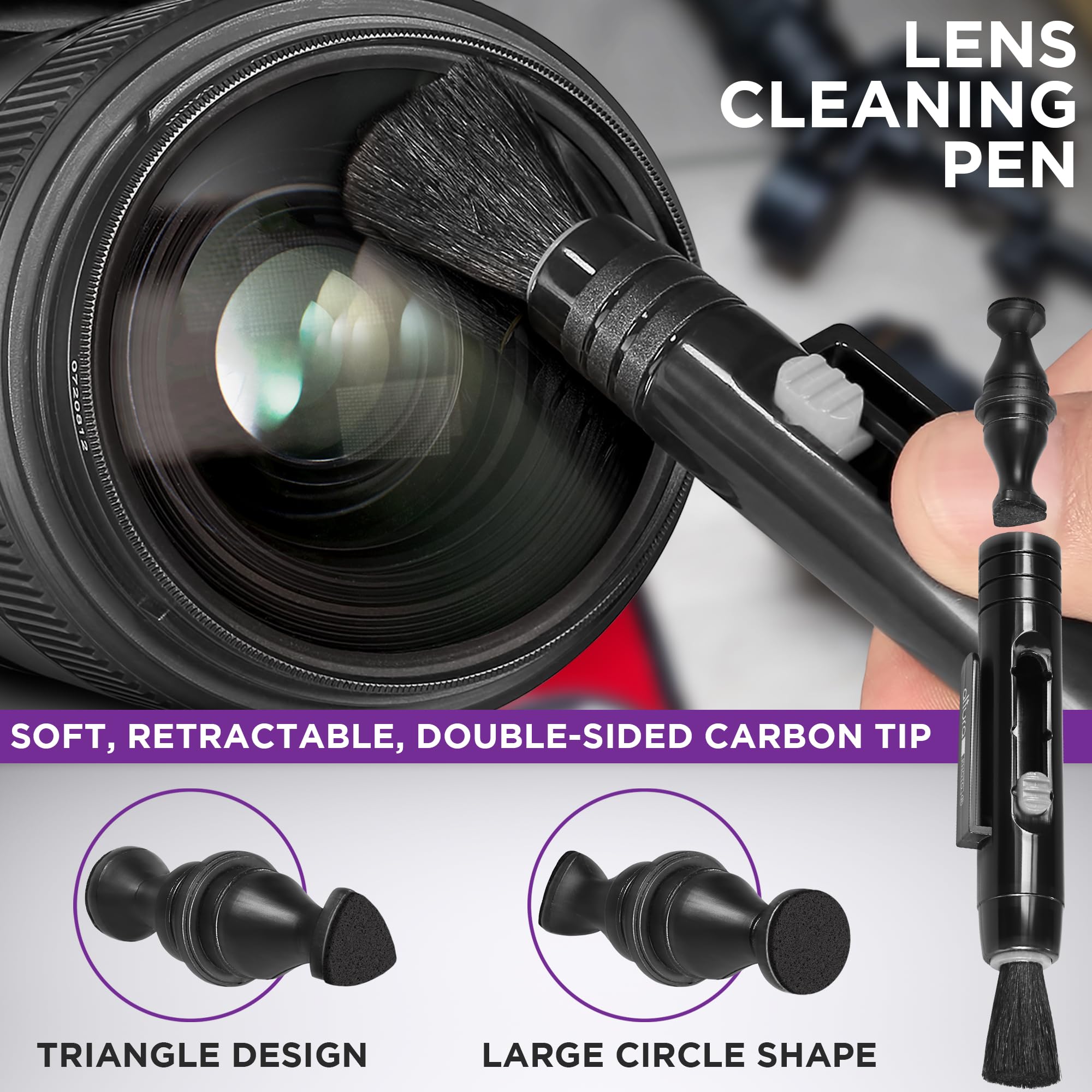 Altura Photo Professional Cleaning Kit for DSLR Cameras and Sensitive Electronics Bundle with 2oz Altura Photo Spray Lens and LCD Cleaner - Camera Accessories & Photography Accessories