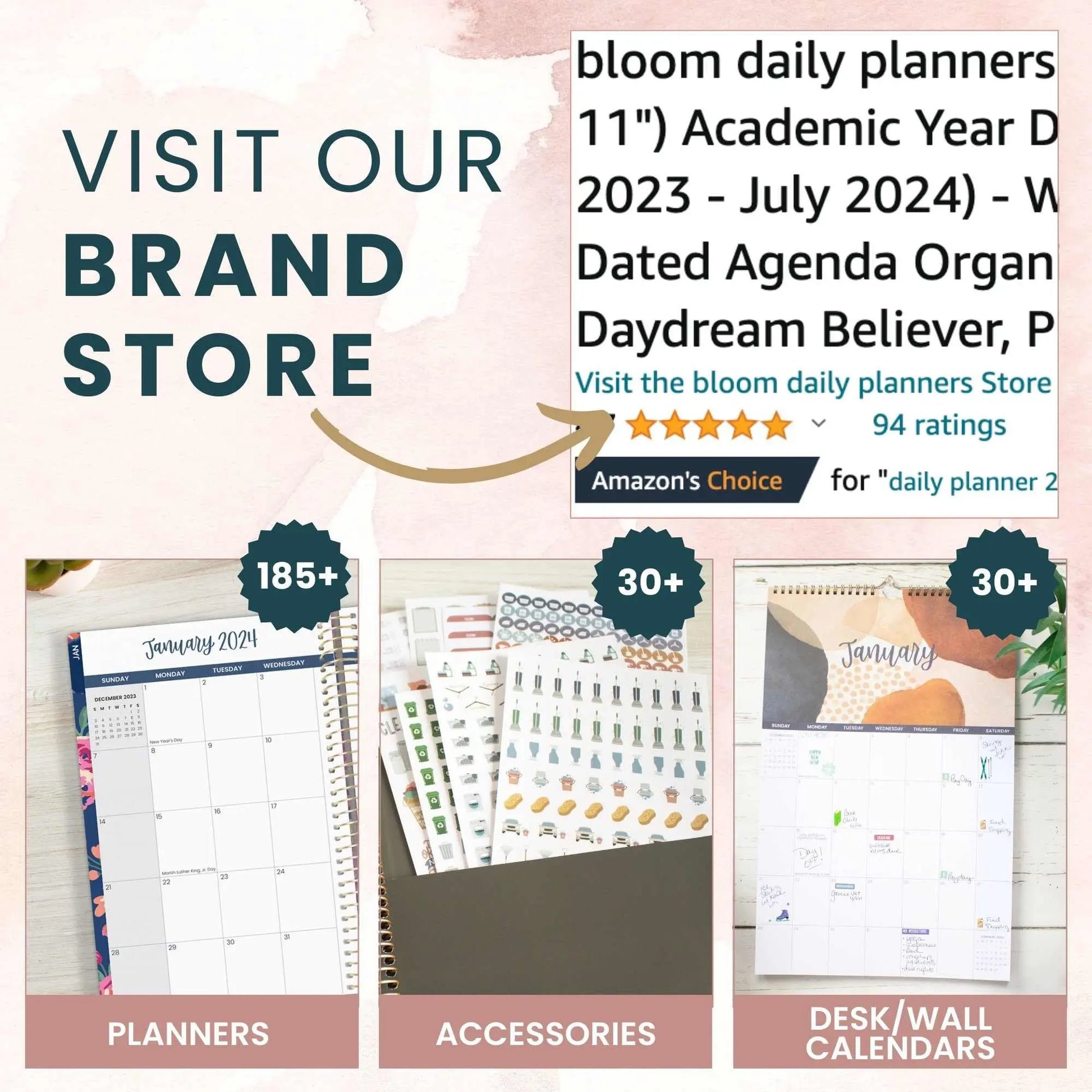 bloom daily planners Holiday Seasonal Planner Sticker Sheets - Vintage Seasonal Sticker Pack - Over 310 Stickers Per Pack!