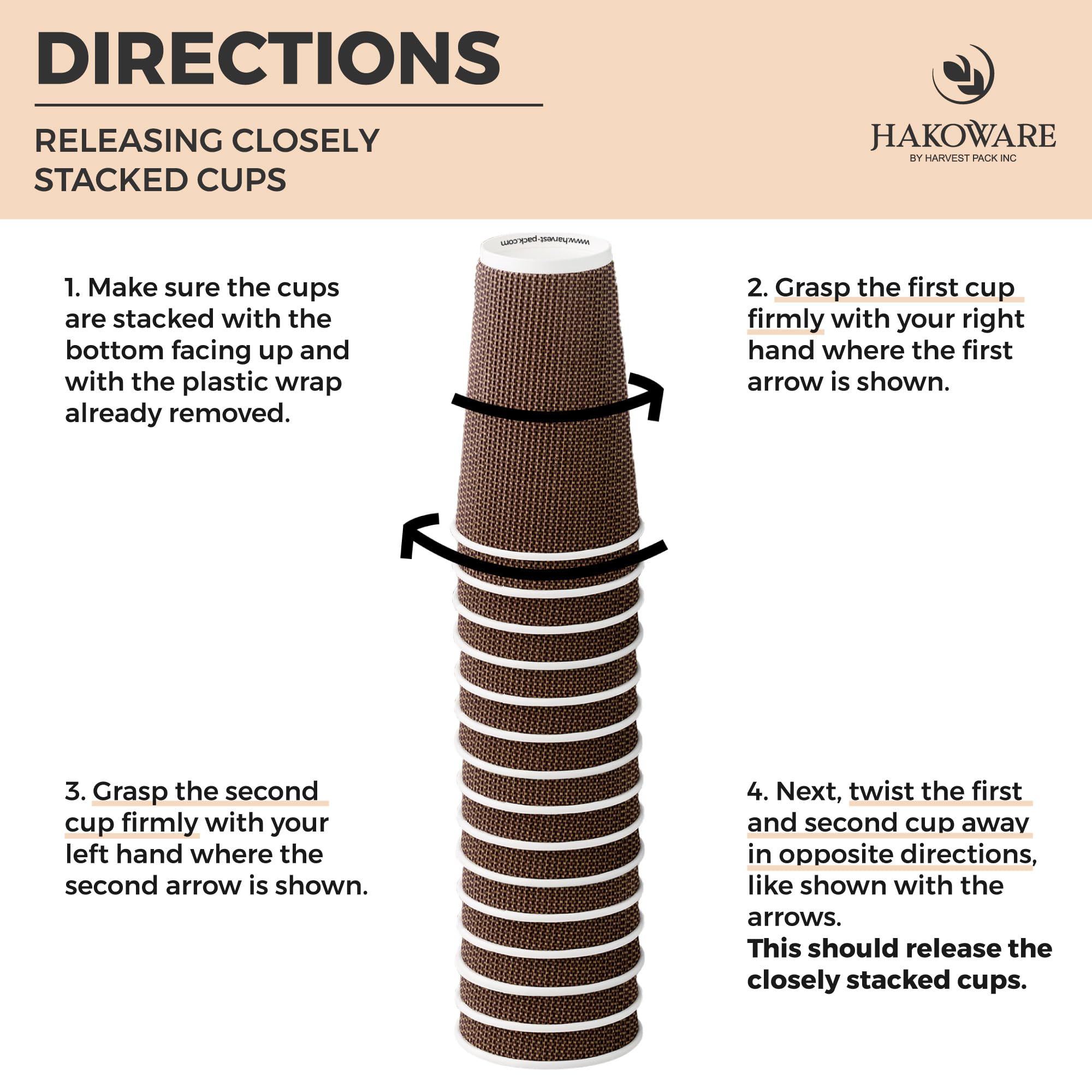 [85 SET]Harvest Pack 16 oz Coffee Cups, Disposable Insulated Ripple Coffee Cups, Double-Walled To go Cups with Lids, Brown Geometric, Drinking Paper Cups for Tea Hot Chocolate Drinks