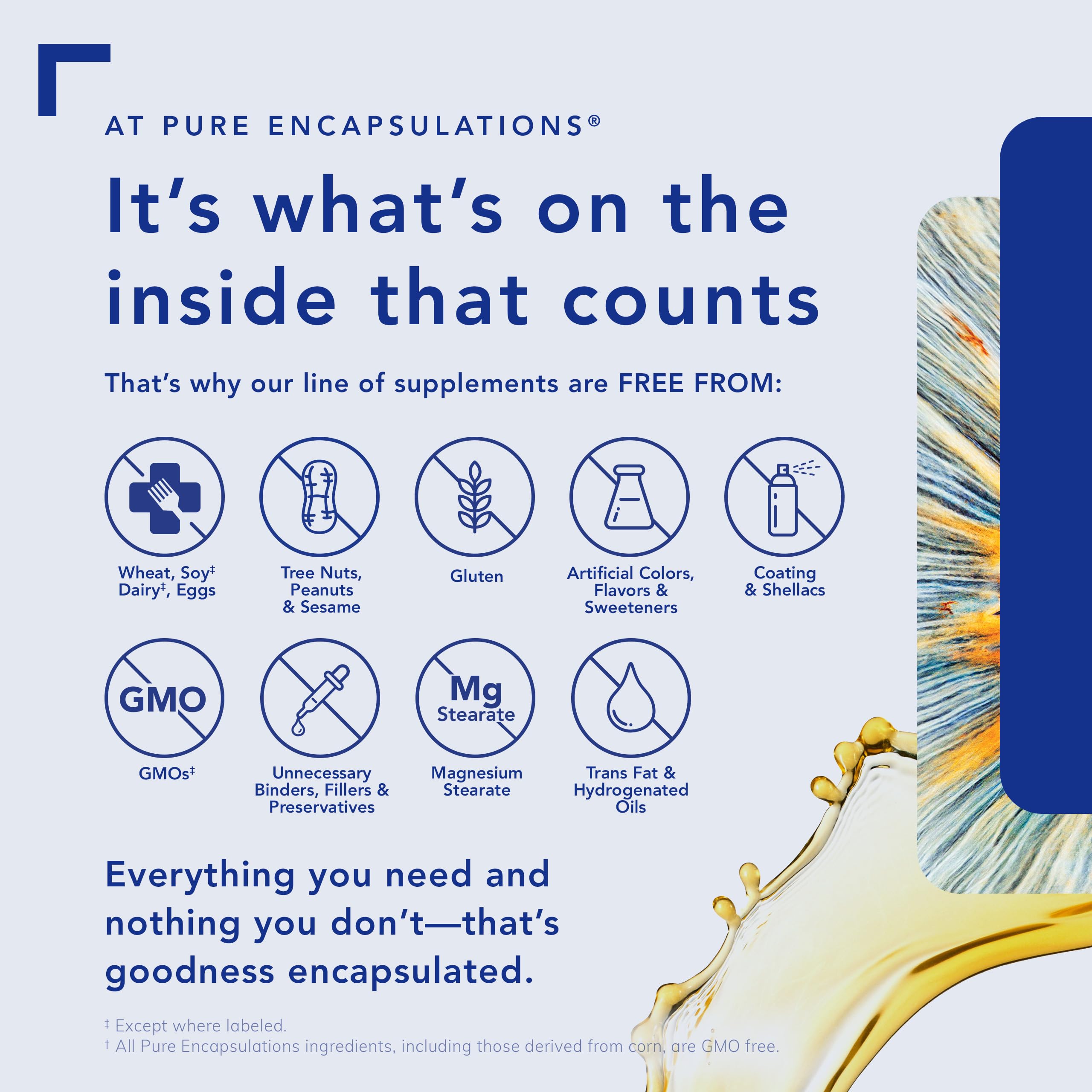 Pure Encapsulations NAC 600 mg - N-Acetylcystein NAC Ergänzung für Lungengesundheit & Immununterstützung, Leberunterstützung & Antioxidantien* - mit freiem N-Acetyl-L-Cystein - 90 Kapseln