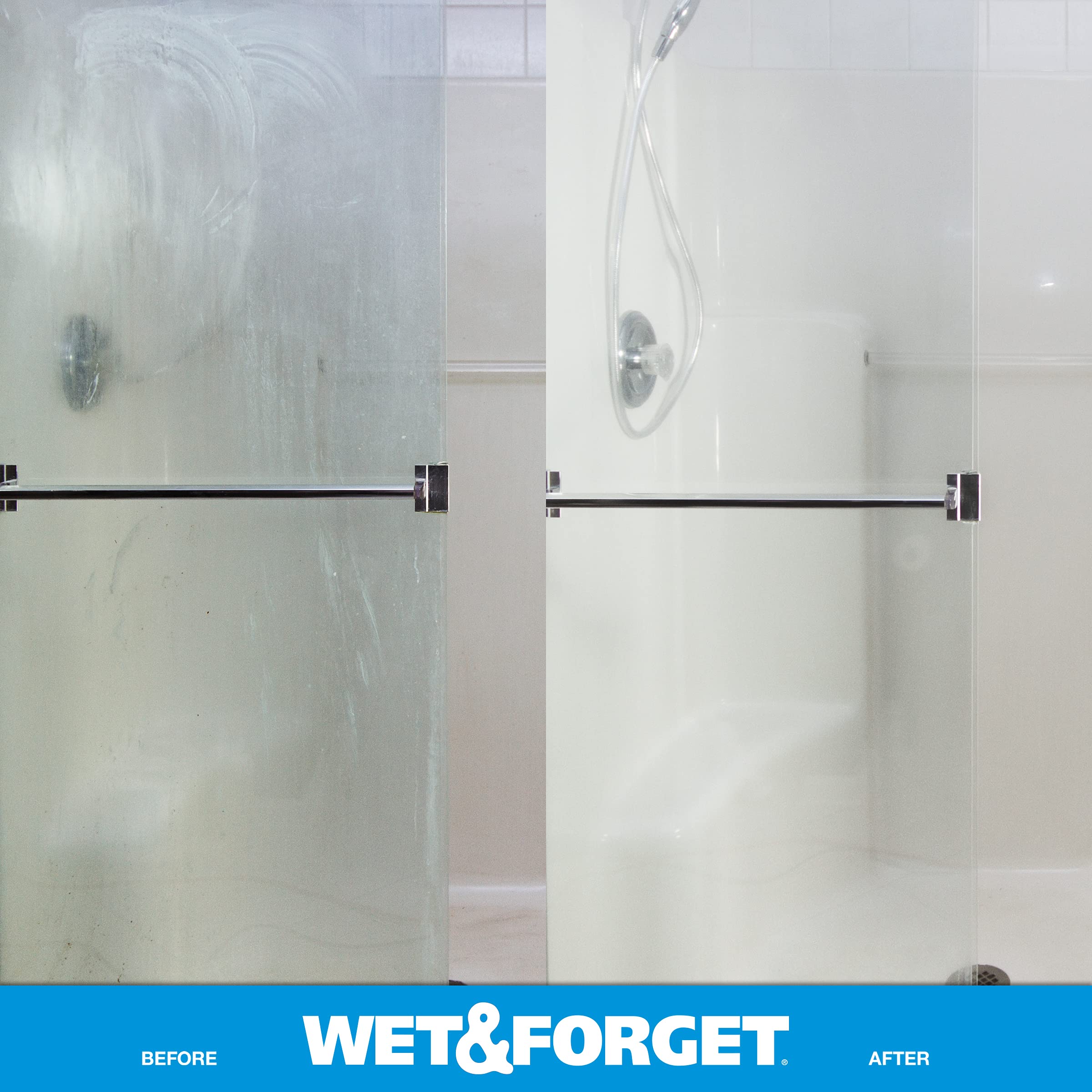 Wet & Forget Shower Cleaner Weekly Application Requires No Scrubbing, Bleach-Free Formula, 64 Ounce (Pack of 1)