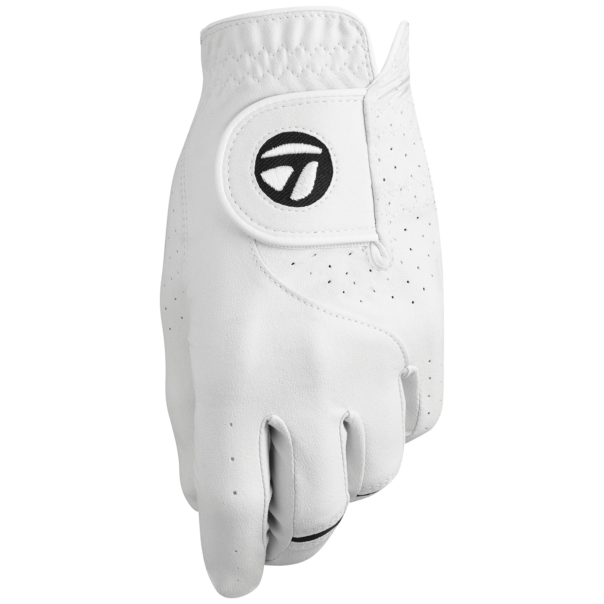 TaylorMade Golf STRATUS TECH GLOVE 2-PACK (WHITE, LEFT HAND, X-LARGE), WHITE(X-LARGE, WORN ON LEFT HAND)