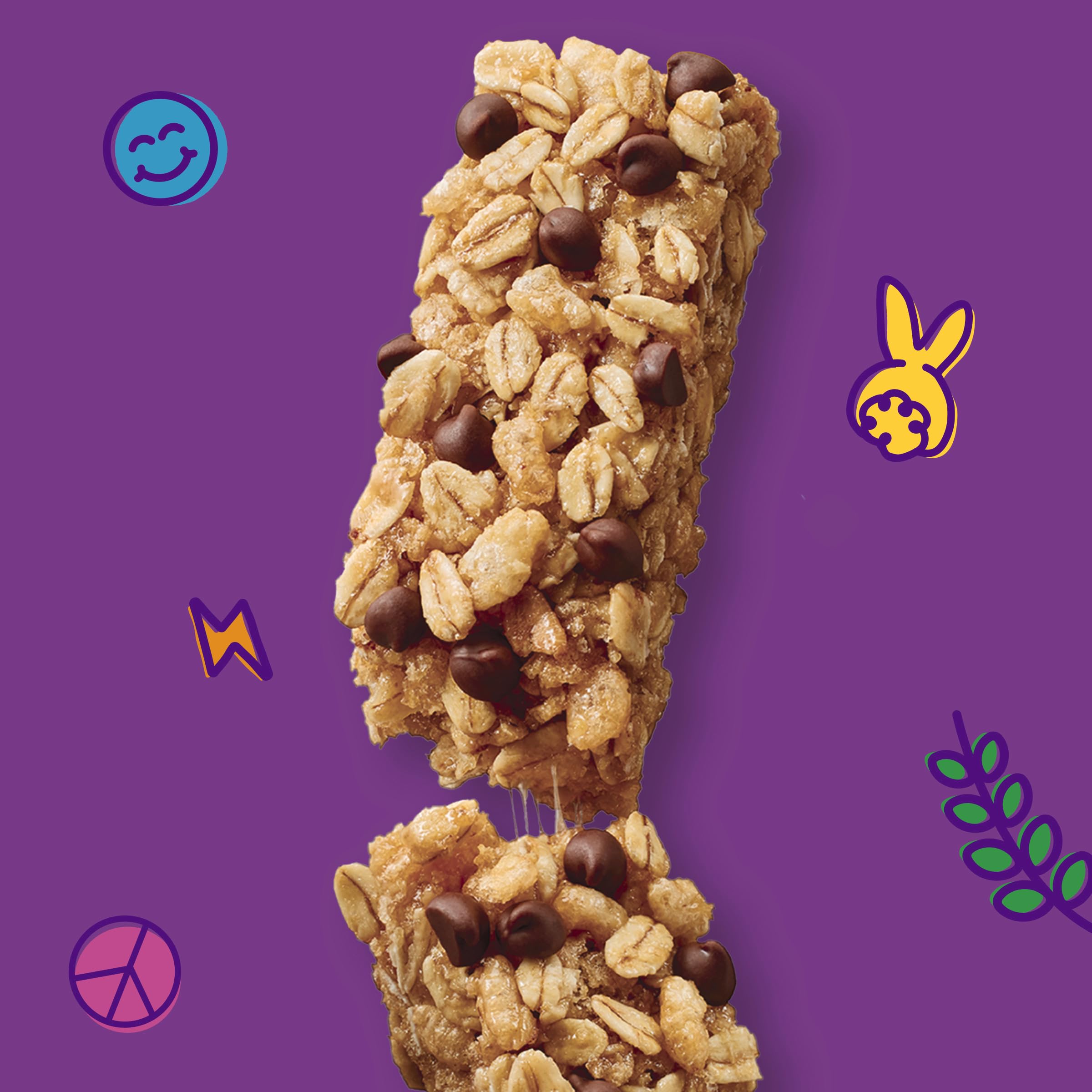 Annie's Organic Chewy Granola Bars, Chocolate Chip, 6 Bars, 5.34 oz