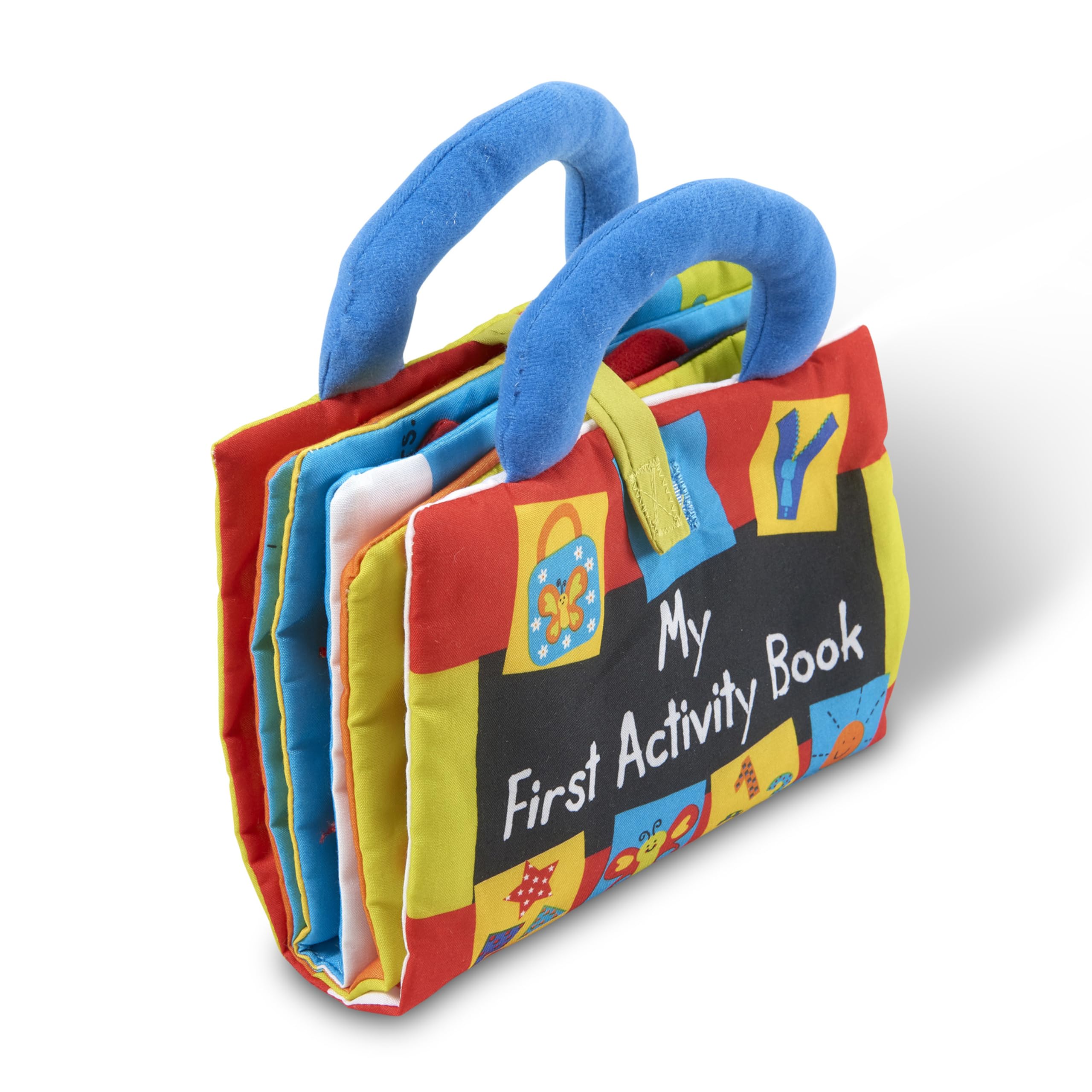 Melissa & Doug K’s Kids My First Activity Book 8-Page Soft Book for Babies and Toddlers Early Learning Developmental Plush Soft Activity for Babies and Toddlers
