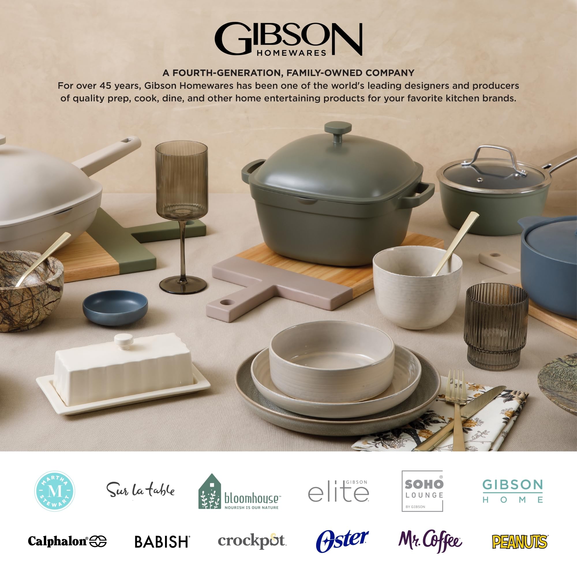 Gibson Home Rockaway 12-teiliges Tafelservice für 4 Personen, Grau Matt -