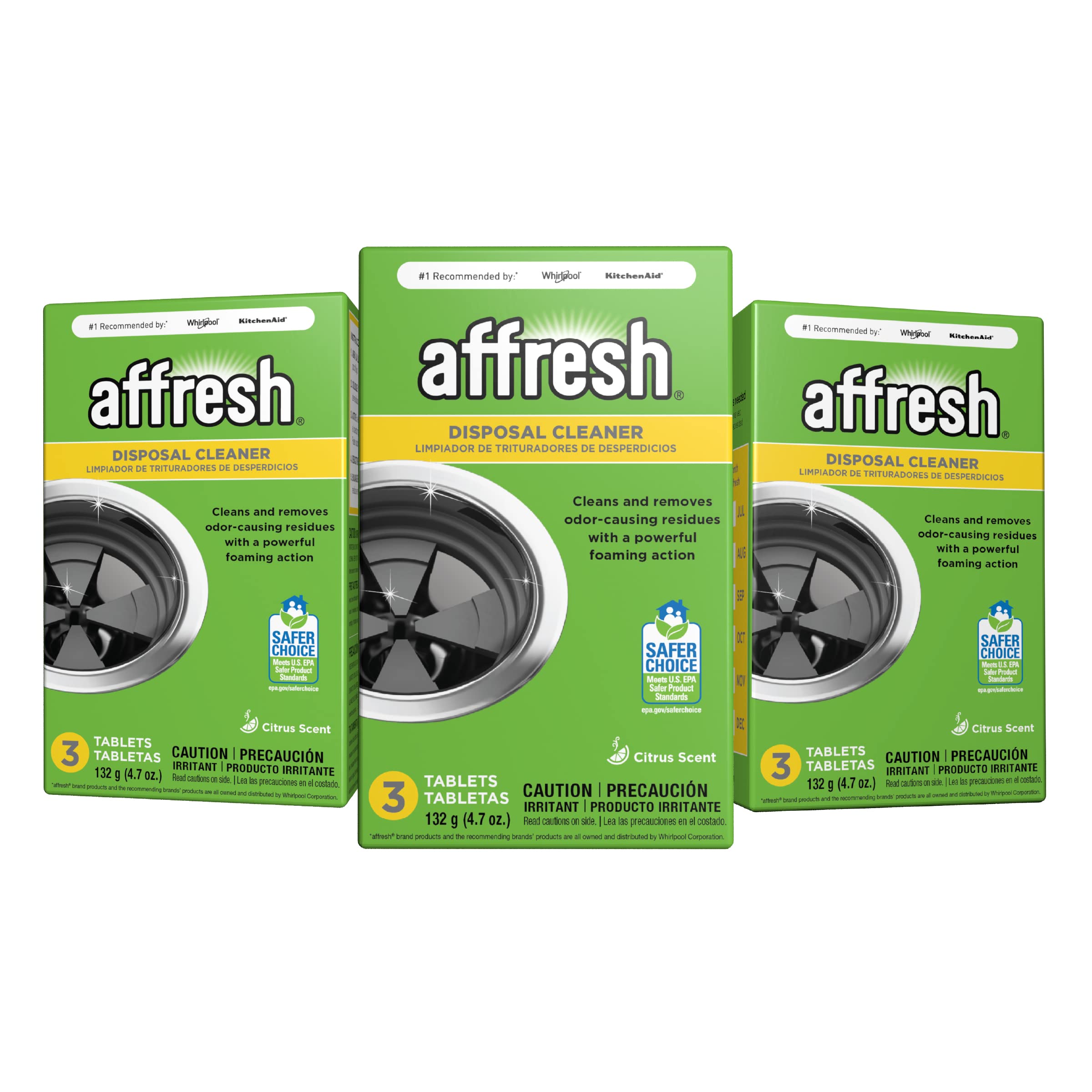 Affresh Garbage Disposal Cleaner, Removes Odor-Causing Residues, 9 Tablets [3 Pack]