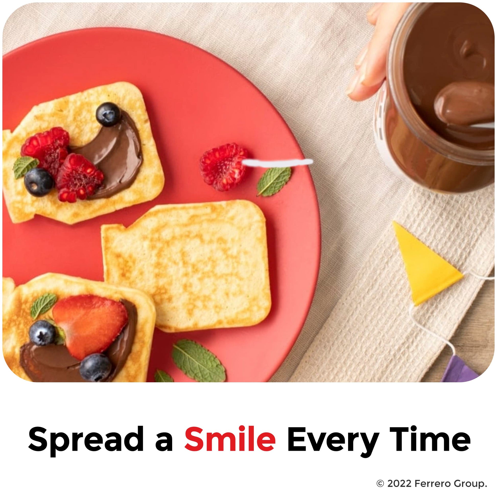 Nutella Hazelnut Spread with Cocoa, Creamy Hazelnut Spread, Breakfast Favorite, 35.3 oz Jar