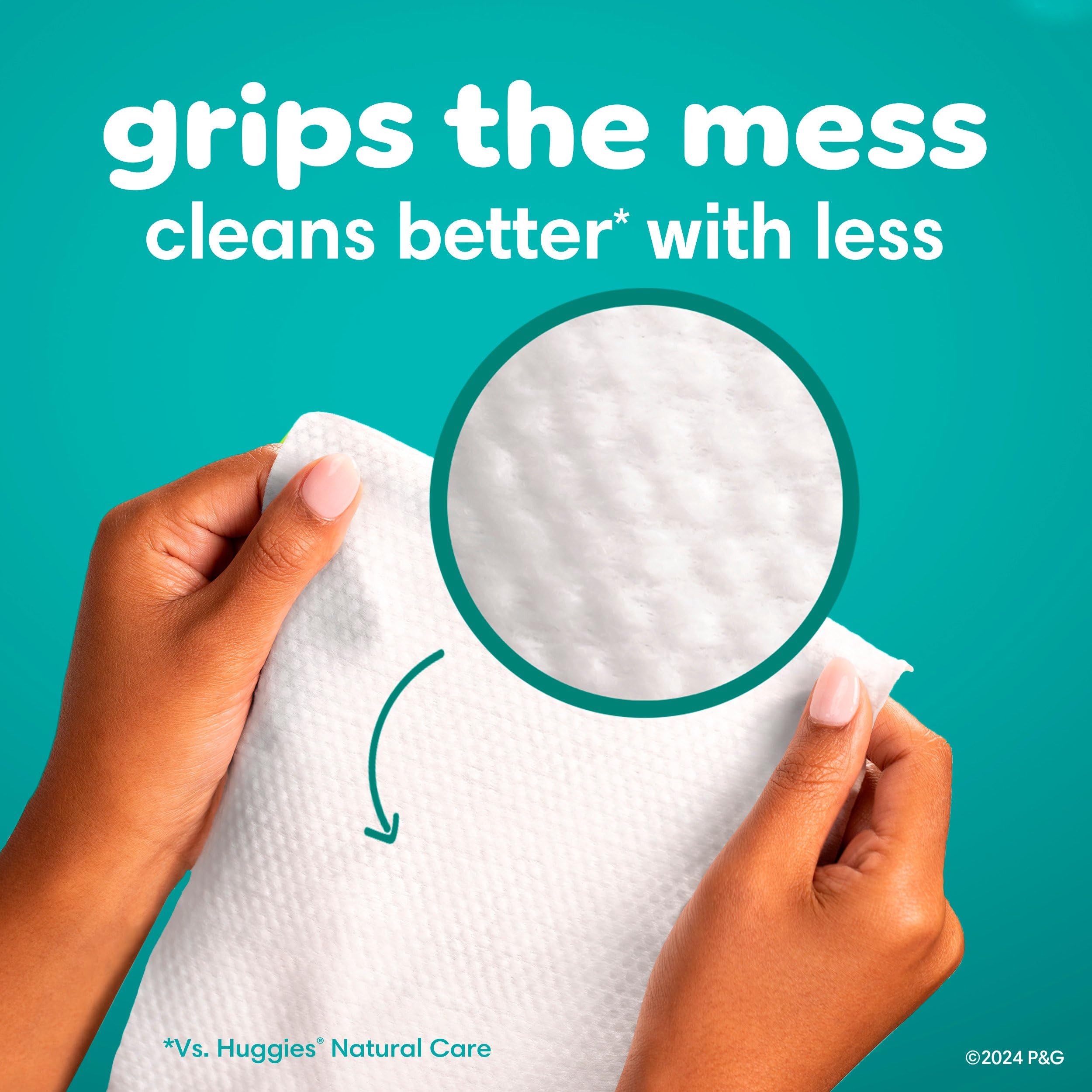 Pampers Baby Wipes, Free & Gentle, Hypoallergenic and Unscented Wipe, 100% Plant Based, Plastic-Free for Babies, 936 Total (12 Flip-Top Packs)