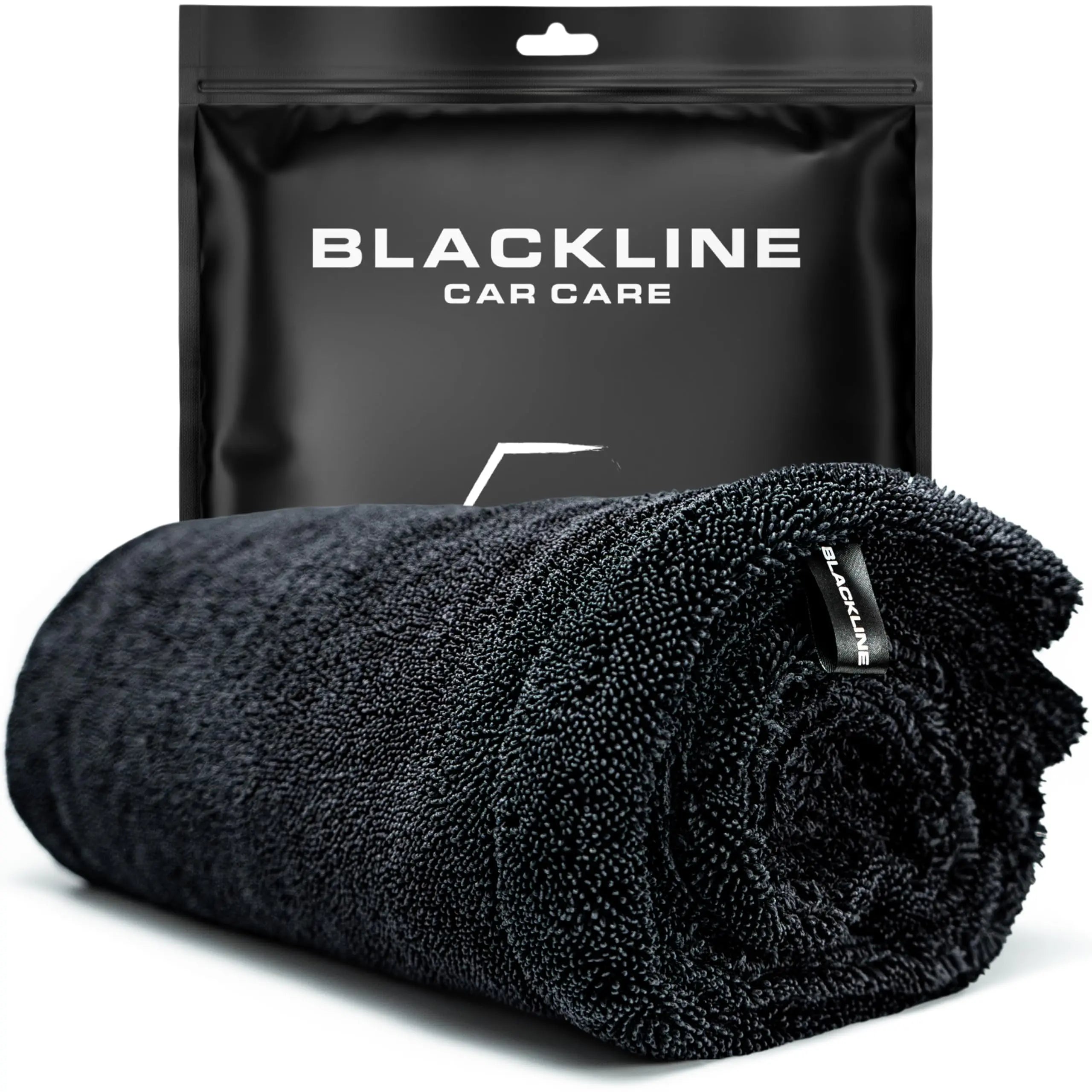 Blackline 24"x36" Twisted-Loop Drying Towel, 1300GSM, Streak Free, Lint Free, Reusable - Car Accessories, Bath Towels, Microfiber Cleaning Cloth - One Pass is All You Need