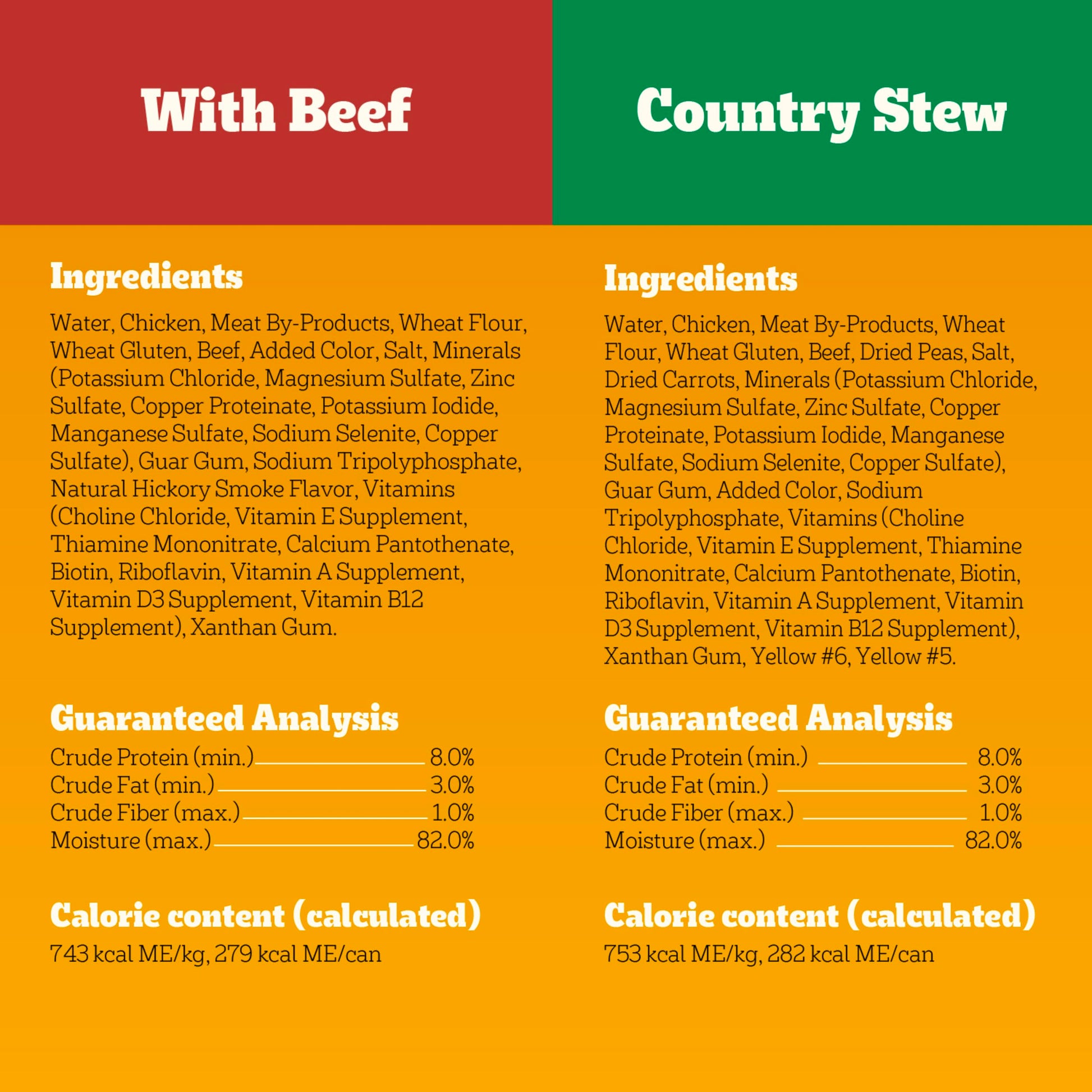 Pedigree Choice Cuts in Gravy Adult Canned Soft Wet Dog Food, Beef & Country Stew, 13.2 oz. Cans (12 Count, Pack of 1)