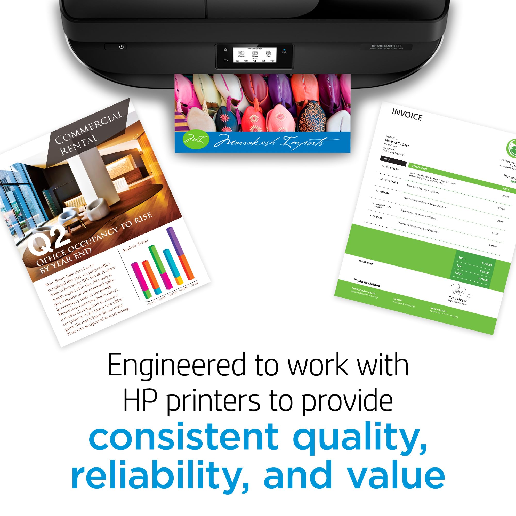 HP 902 Cyan, Magenta, Yellow Ink Cartridges for HP Printers | Works with Printer Series: OfficeJet 6950, 6960; OfficeJet Pro 6960, 6970 | Eligible for Instant Ink | T0A38AN