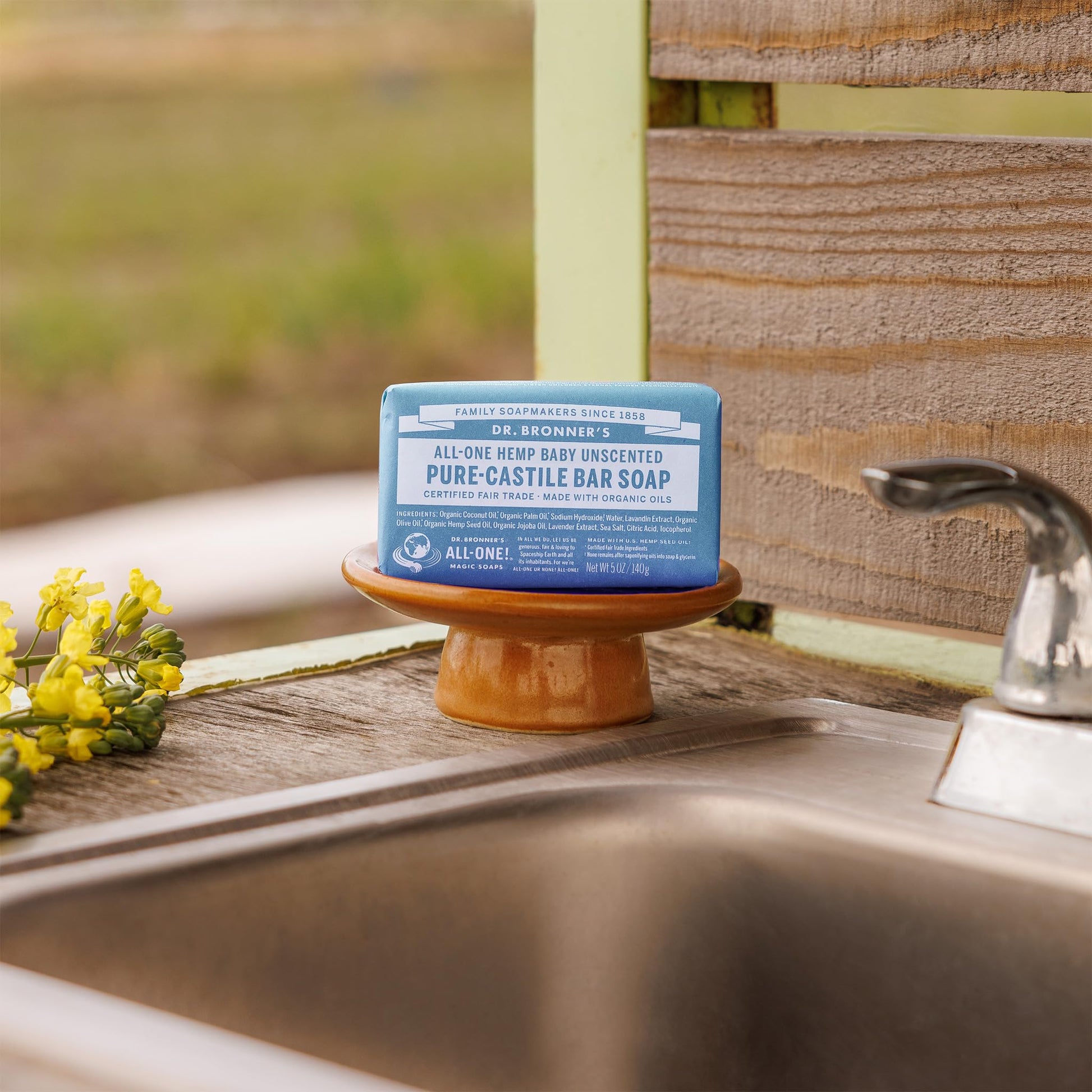 Dr. Bronner's Pure-Castile Baby Unscented Magic Bar Soaps - Made with Regenerative Organic Certified Oils - For Face, Hand, Hair Gentle on Sensitive Skin - Soap Bars for Men & Women -2 Pack, 10 oz