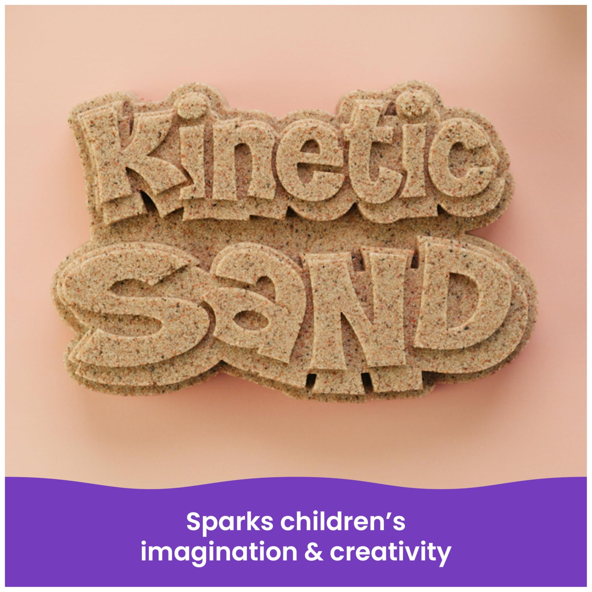 Kinetic Sand, 3.25lbs Beach Play Sand, Moldable Sensory Toys for Kids, Resealable Bag (Packaging May Vary), for Ages 3 and up