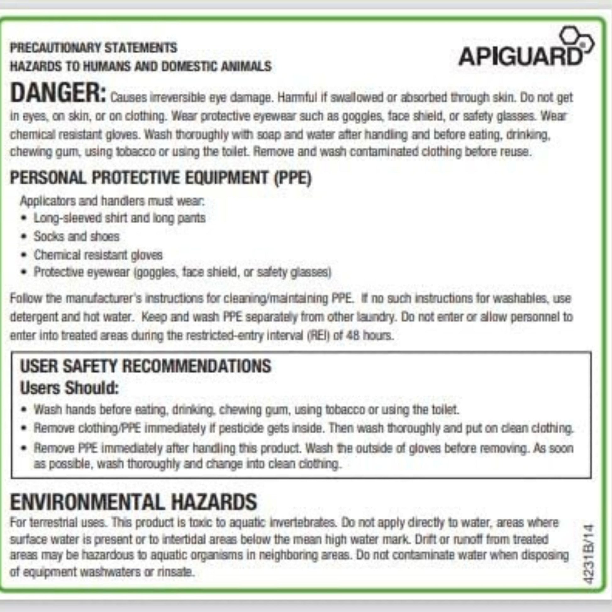 Vita Bee Health Apiguard – Natural Varroa Mite Treatment for Honey Bee Hives – 10 x 50g Thymol Gel Trays – Easy Application, Beekeeper-Trusted, Bee-Friendly, Plant-Based Protection