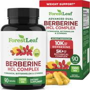 Berberine Supplement 1300mg per Serving- 97% Tested Ultra High Potency Berberine HCl with Ceylon Cinnamon, Bitter Melon & Gymnema, 10:1 Extract Berberis Supplements, Weight Management, 90 Veggie Caps