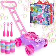 ArtCreativity Bubble Lawn Mower for Toddlers 1-3, Kids Bubble Machine for 1-Year-Old Girl Gifts, Summer Outdoor Push Gardening Toys for Kids Age 1 2 3+ Halloween Birthday Gifts for Preschool Girls